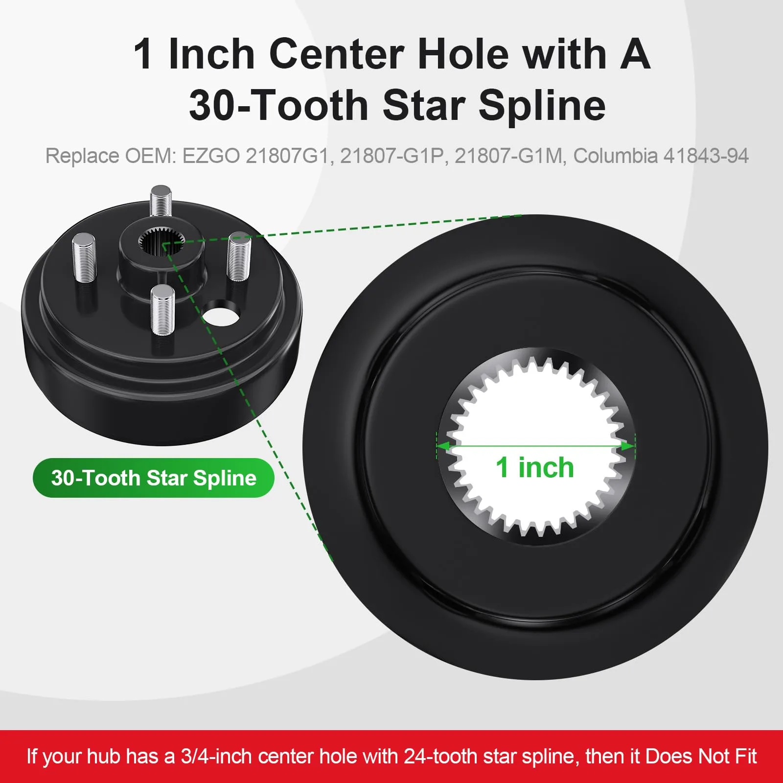 Rzcazzide Brake Hub Kit for E-Z-GO TXT and Medalist Gas Carts image 2