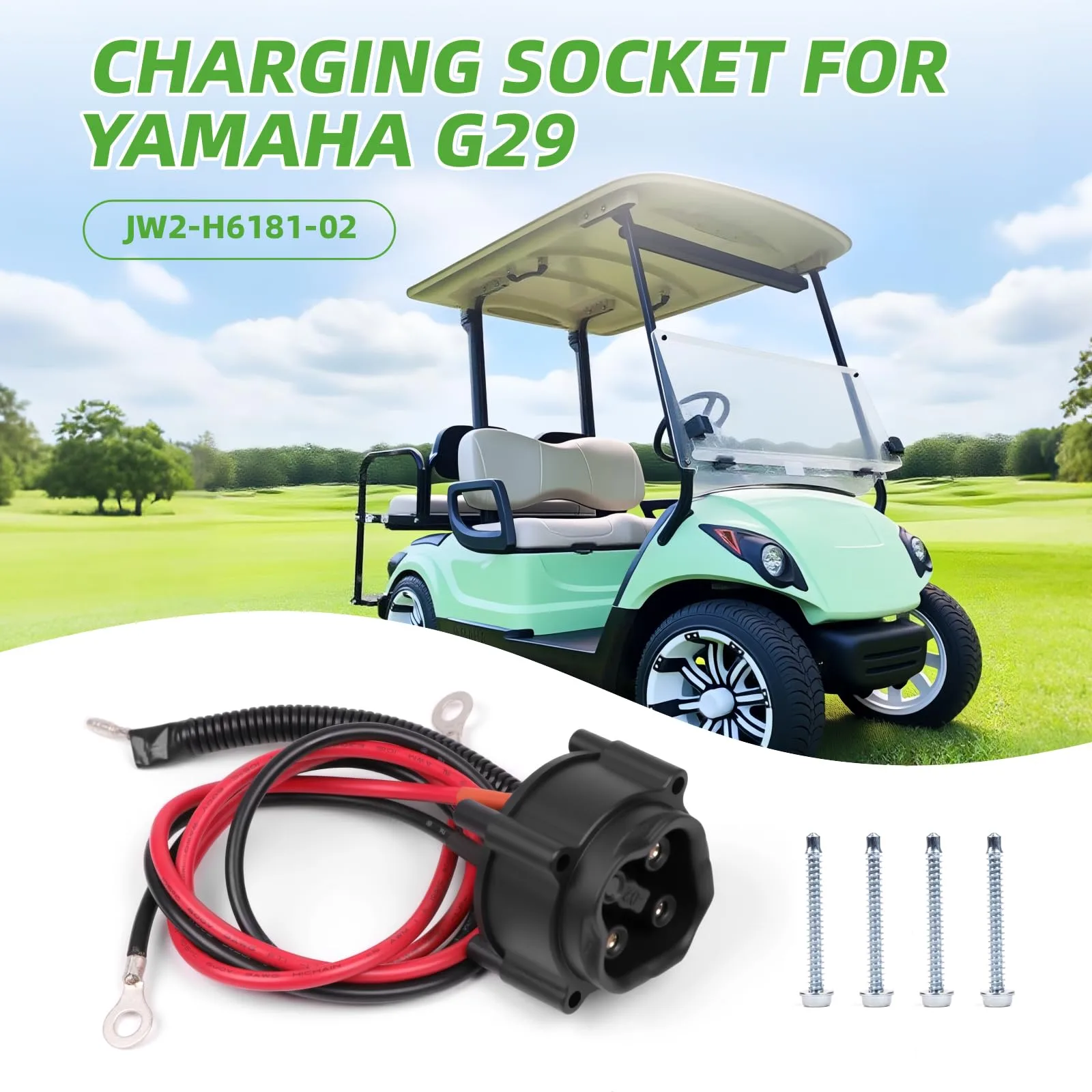 OXTOUF 48V Charger Receptacle for Yamaha G29 image 2