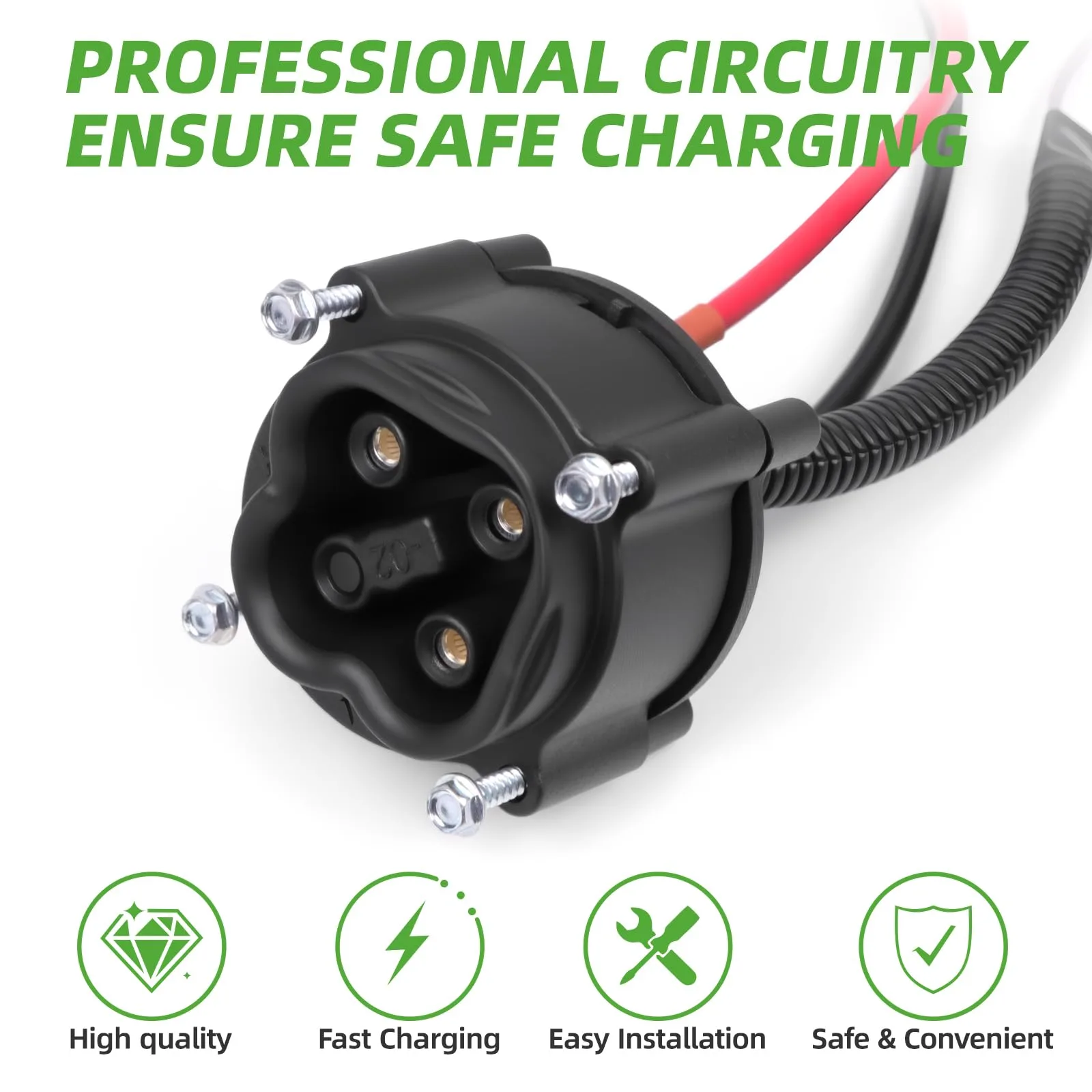 OXTOUF 48V Charger Receptacle for Yamaha G29 image 3