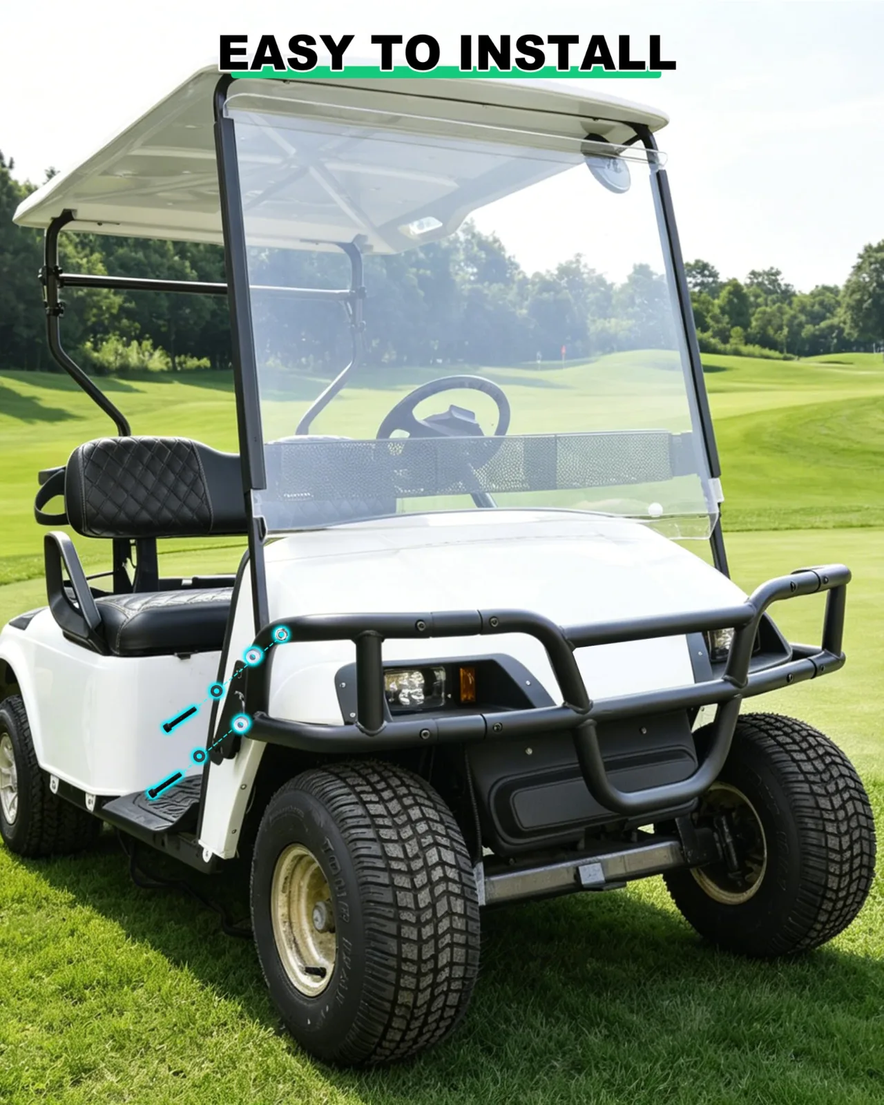 LDETXY Front Brush Guard for E-Z-GO TXT 1994-2013 image 4