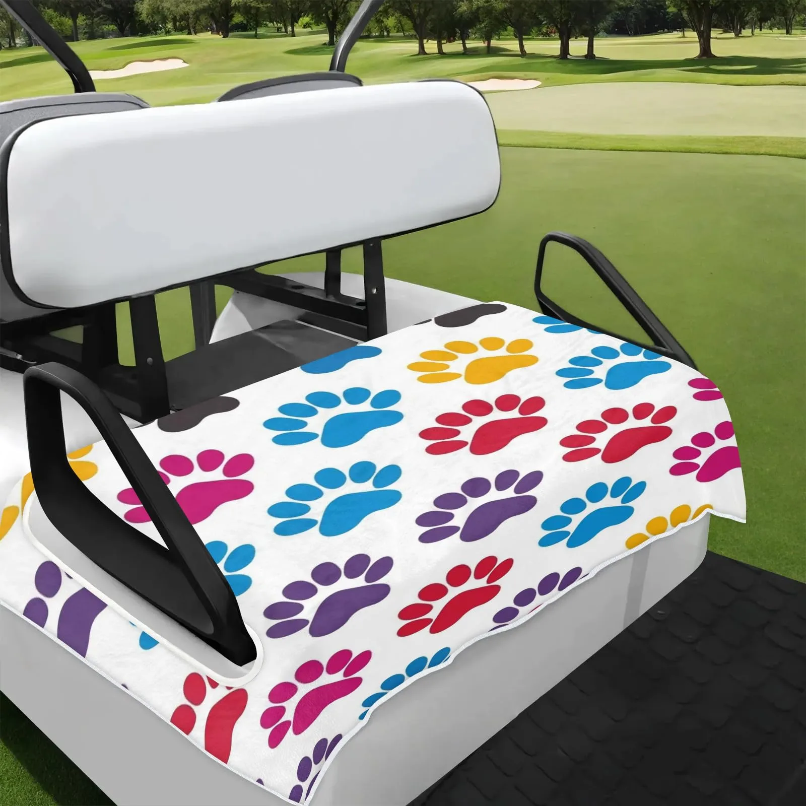 Tiveruda 51" x 31" Universal 2-Person Golf Cart Seat Cover