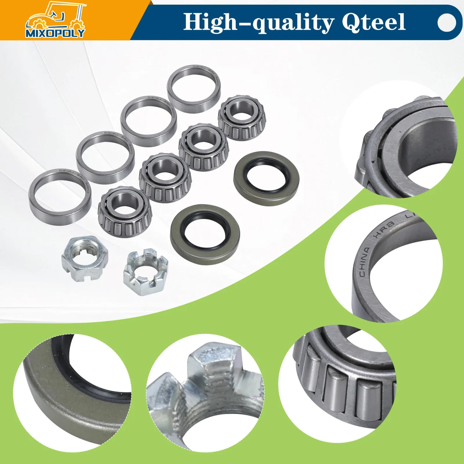 MIXOPOLY Front Hub Bearings & Seals for Club Car DS image 3