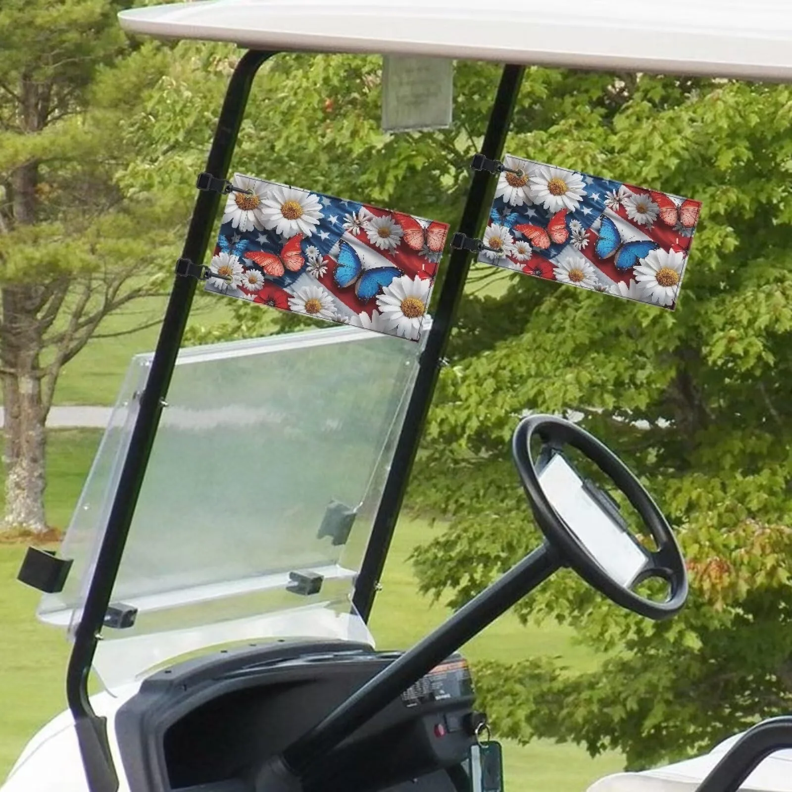 Rarucativ Flower Butterfly Golf Cart Flag 6 x 9 Inch image 4