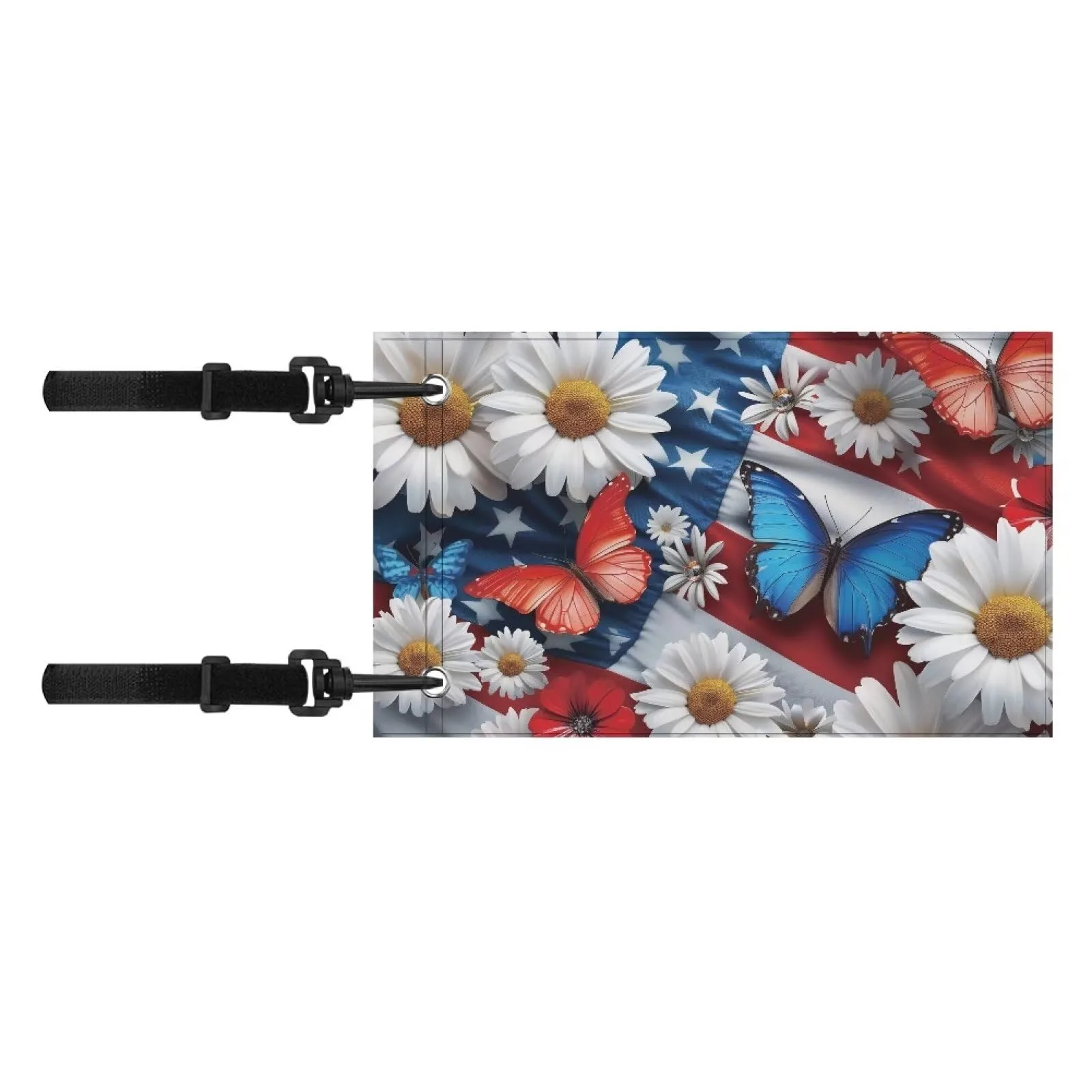 Rarucativ Flower Butterfly Golf Cart Flag 6 x 9 Inch