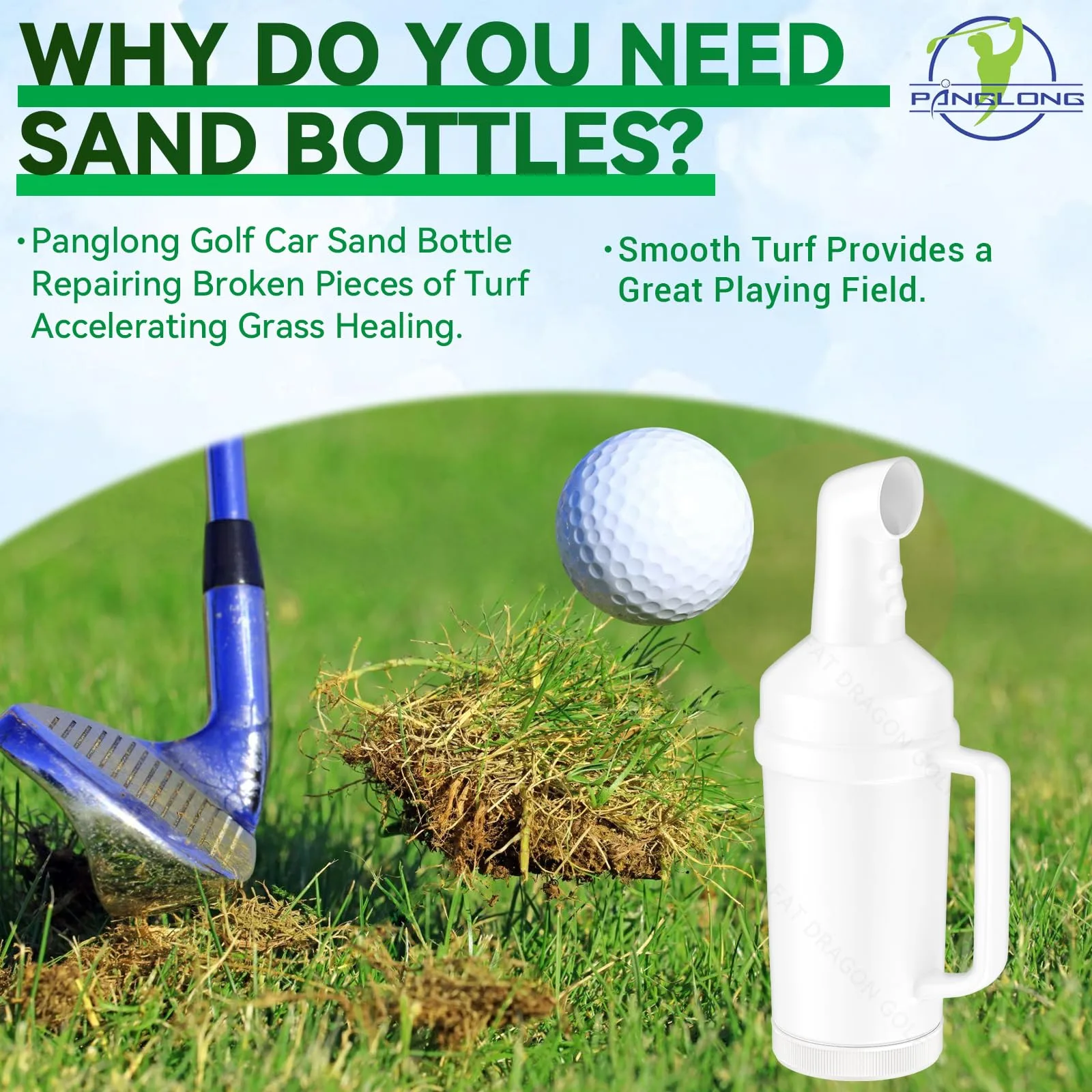 Panglong Sand Bottle for Club Car Precedent Golf Cart image 2
