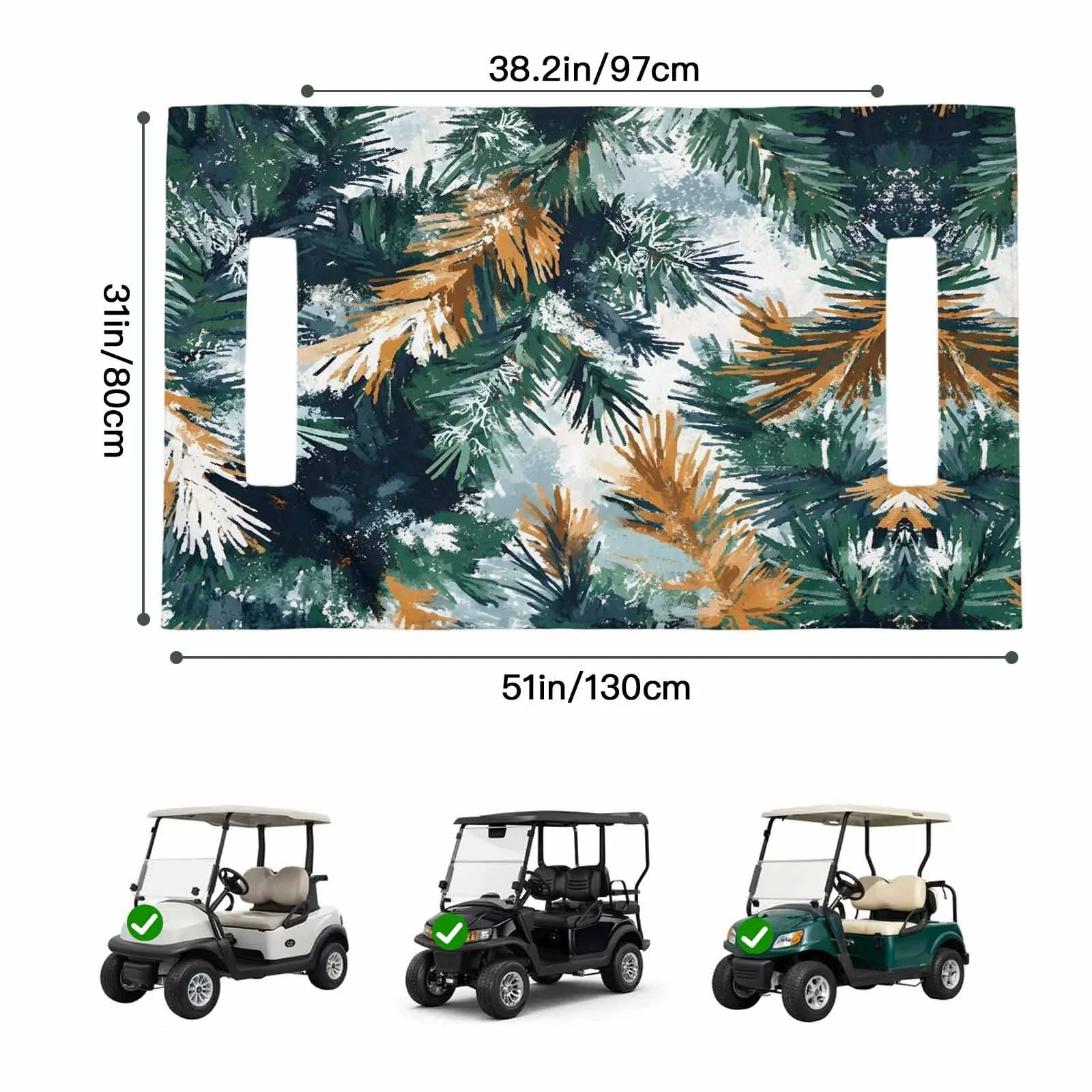 Trosturdspn Golf Cart Seat Towel Blanket 51 x 31 Inch image 2