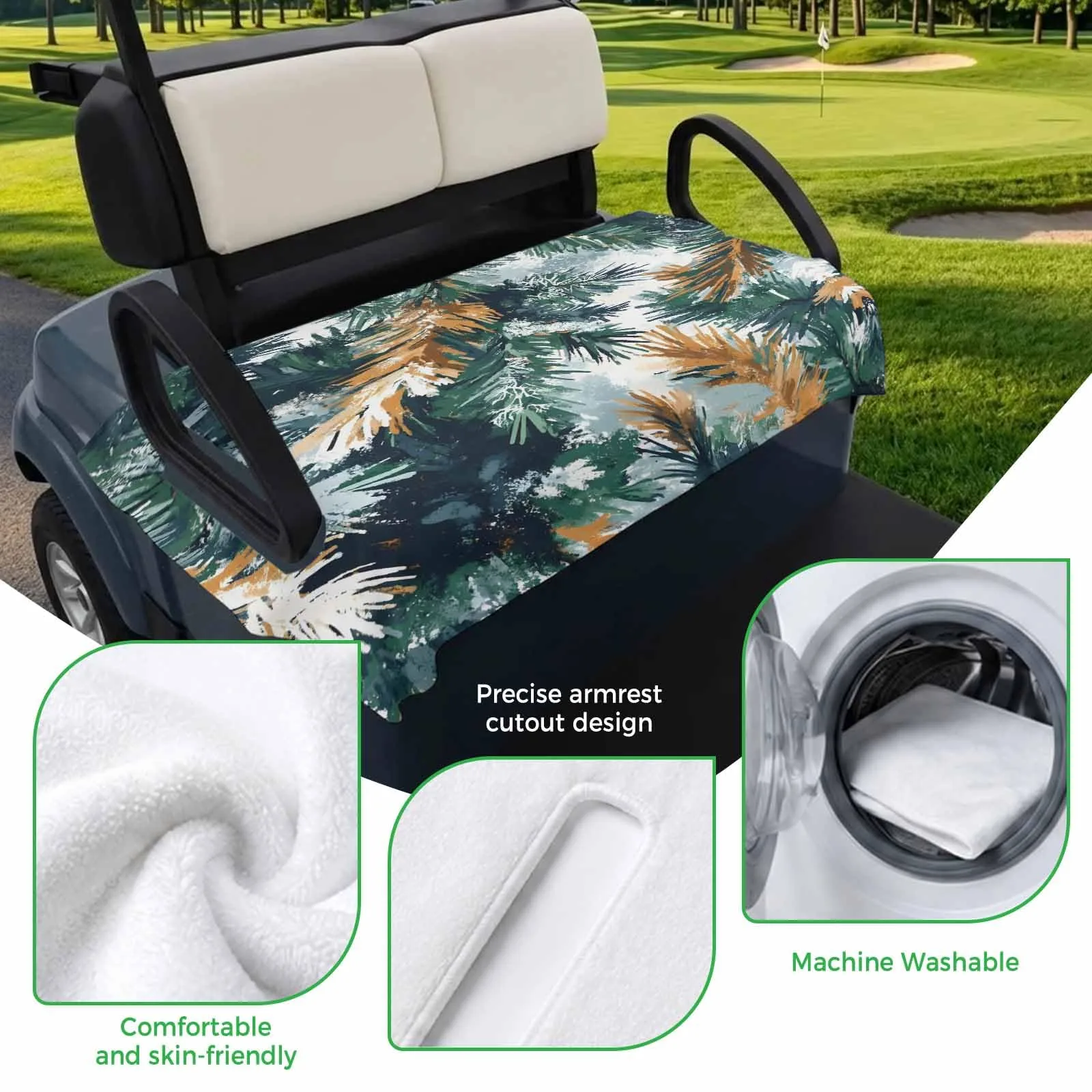 Trosturdspn Golf Cart Seat Towel Blanket 51 x 31 Inch image 3