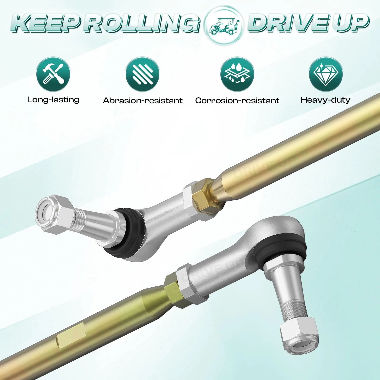 DRIVE UP Tie Rod Assembly for E-Z-GO TXT Golf Carts image 2