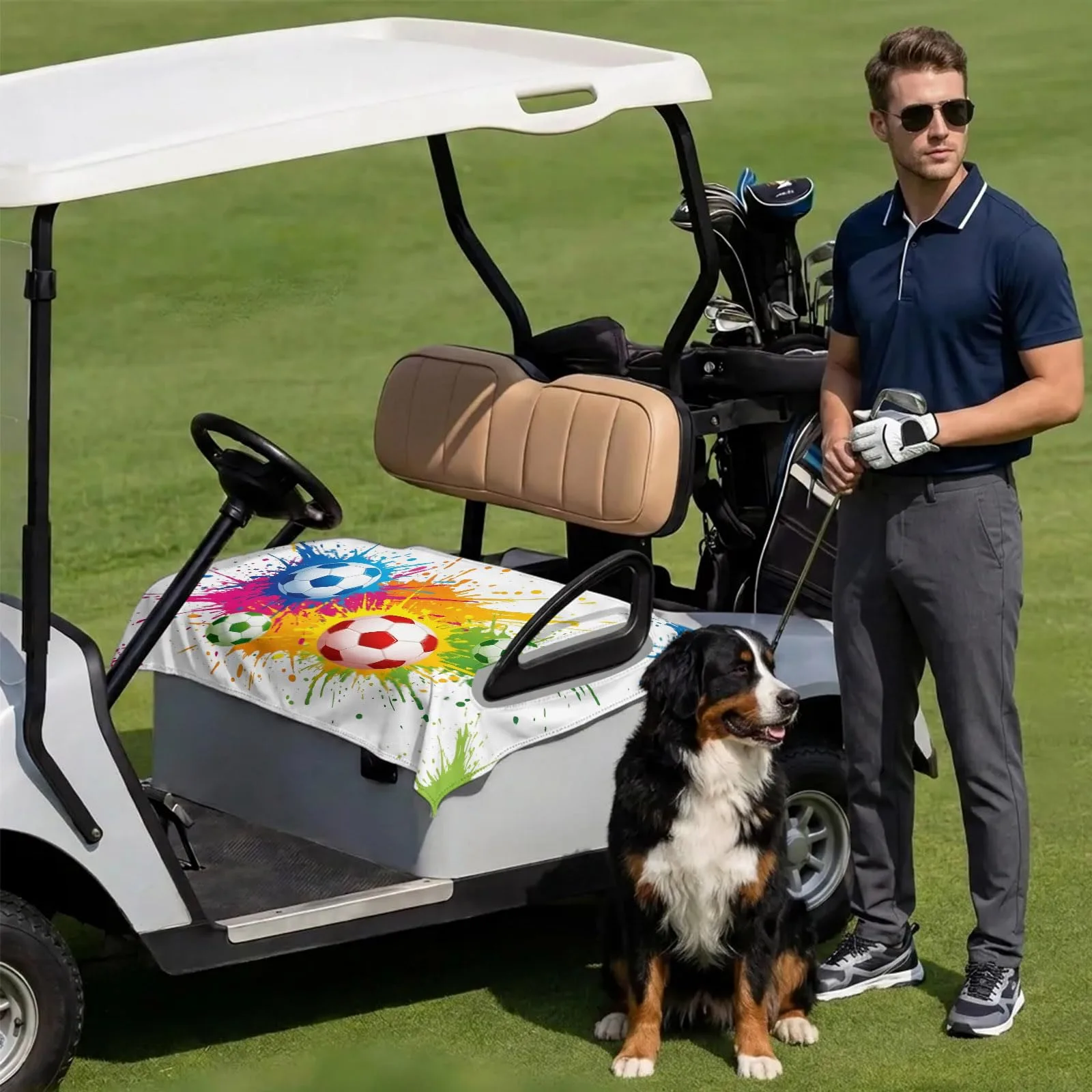 DecorLovee Golf Cart Seat Cover, 51 x 31 Inches image 3