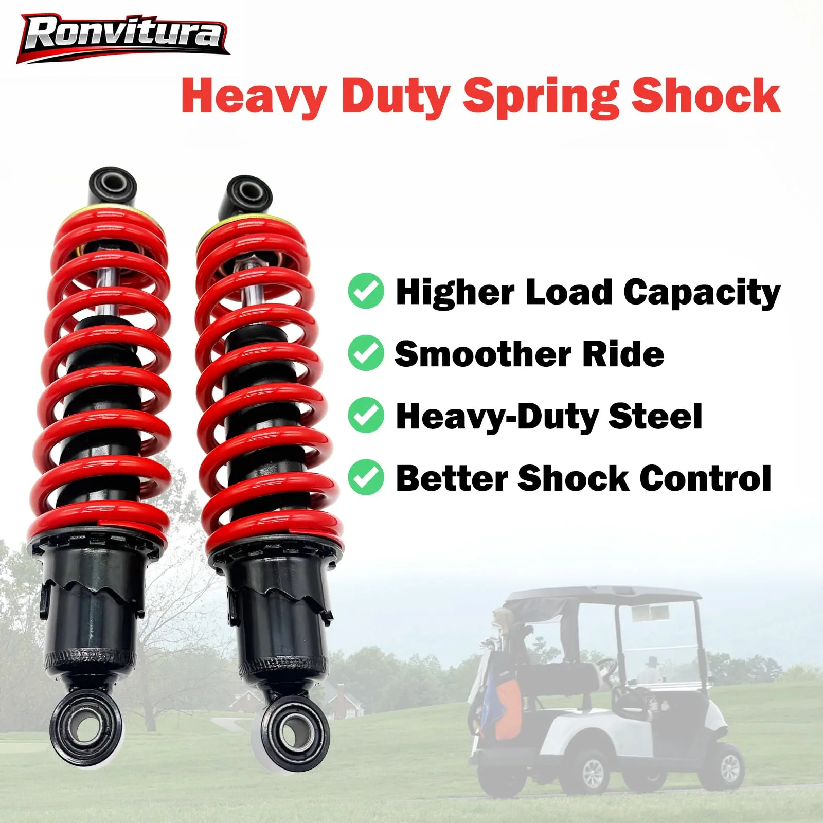Ronvitura Front Shocks for Yamaha G2 G9 Golf Carts image 3