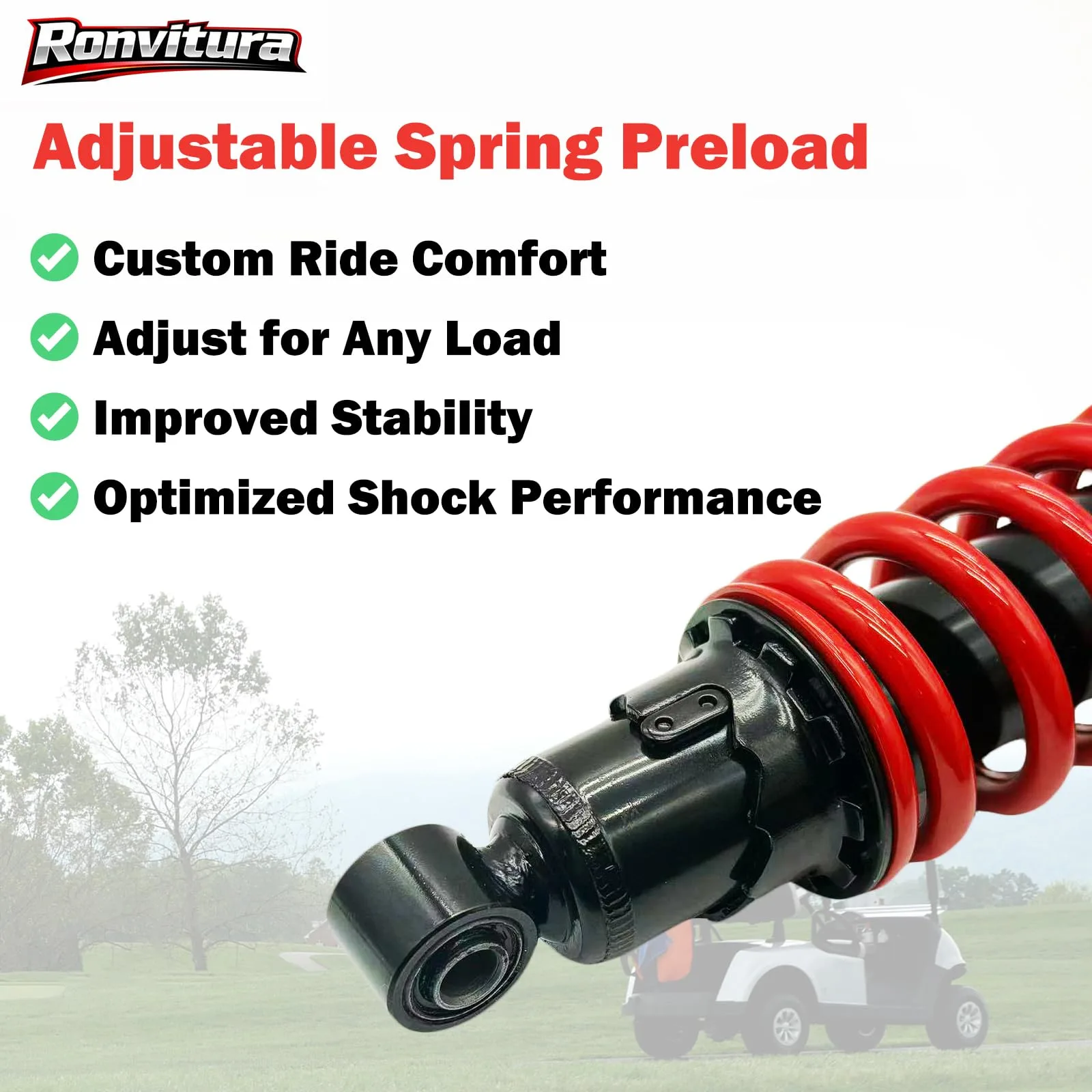 Ronvitura Front Shocks for Yamaha G2 G9 Golf Carts image 4