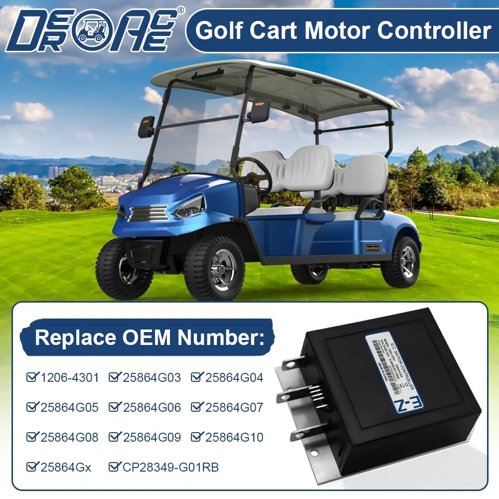 DEROACE 1206-4301 36V 350A Golf Cart Speed Controller image 2