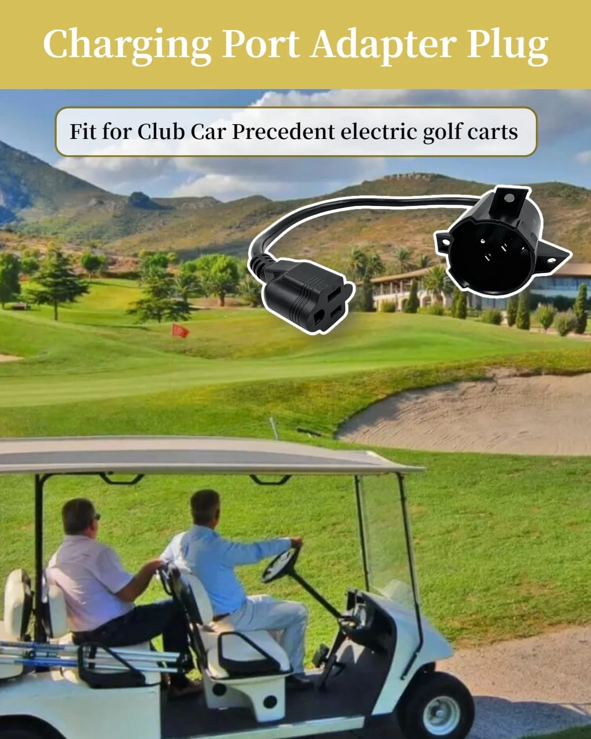 Moryzian Charging Port Adapter Plug for Club Car Precedent image 2