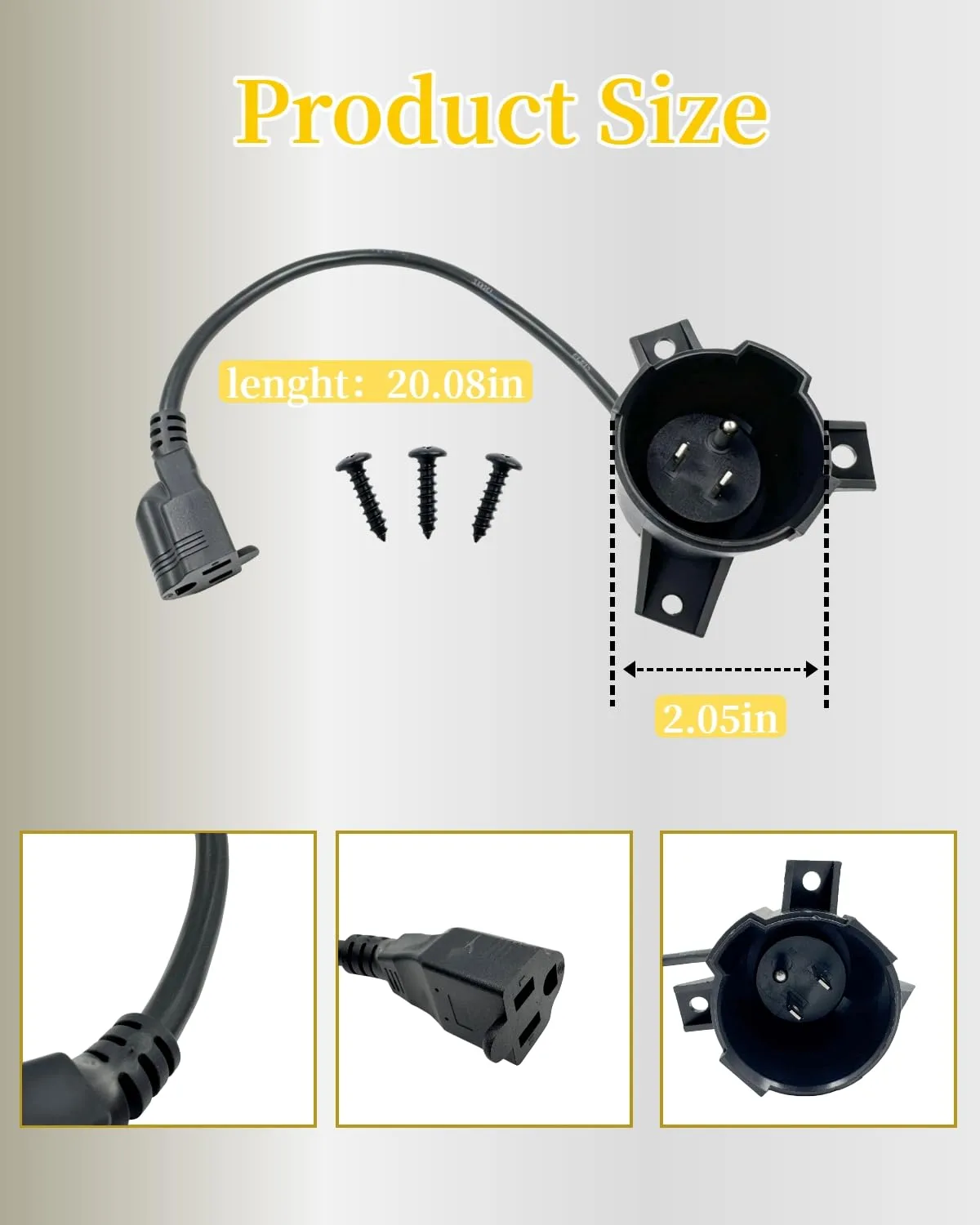Moryzian Charging Port Adapter Plug for Club Car Precedent image 3