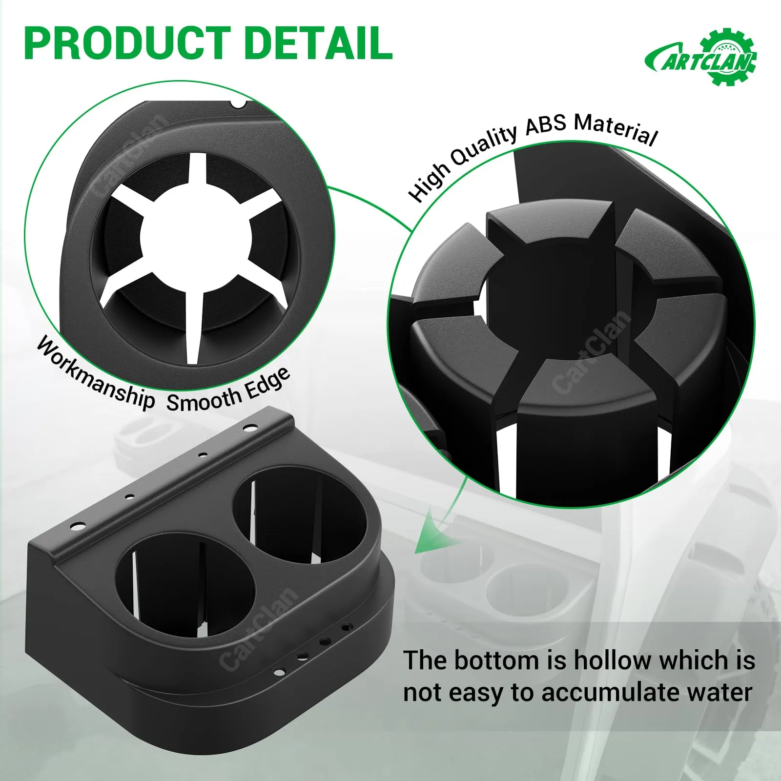 CartClan CT-0007 Dual Cup Holder Kit for Club Car DS image 2