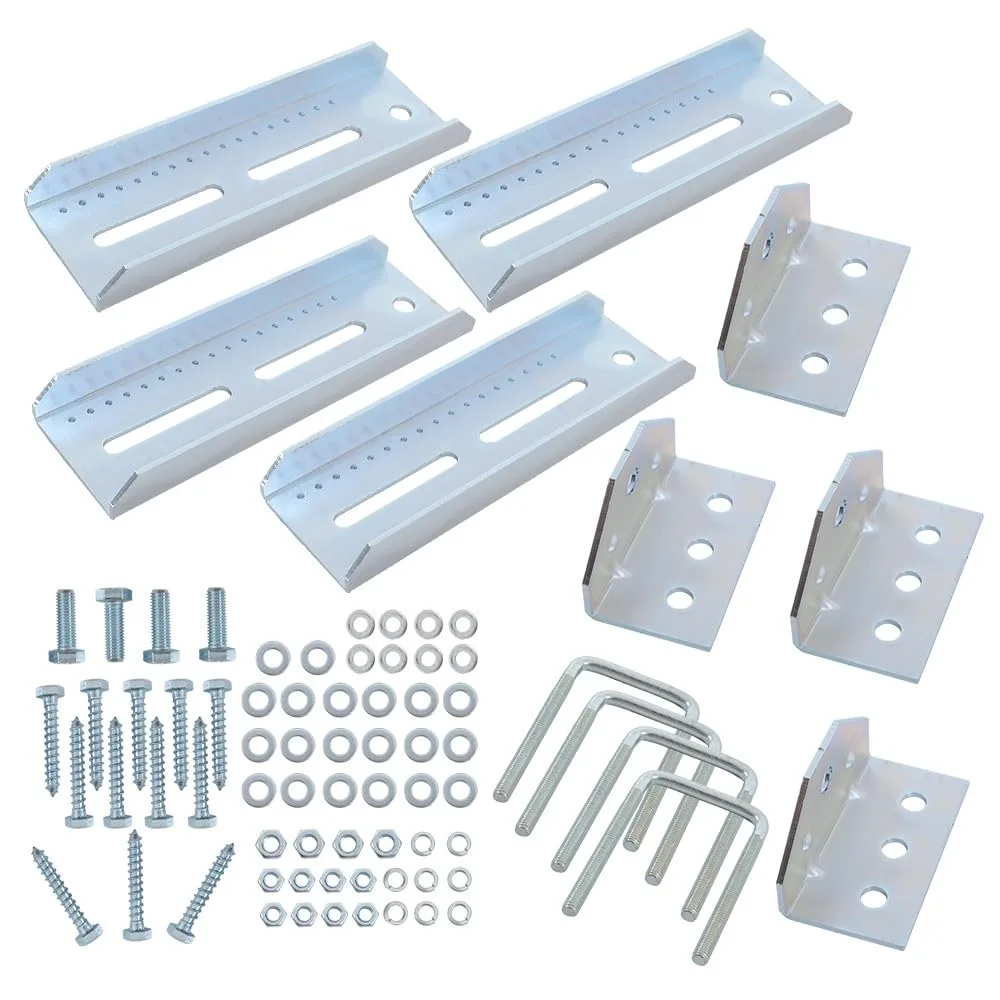 Generic 8-Inch Swivel Top Bunk Bracket Kit for Boat Trailers