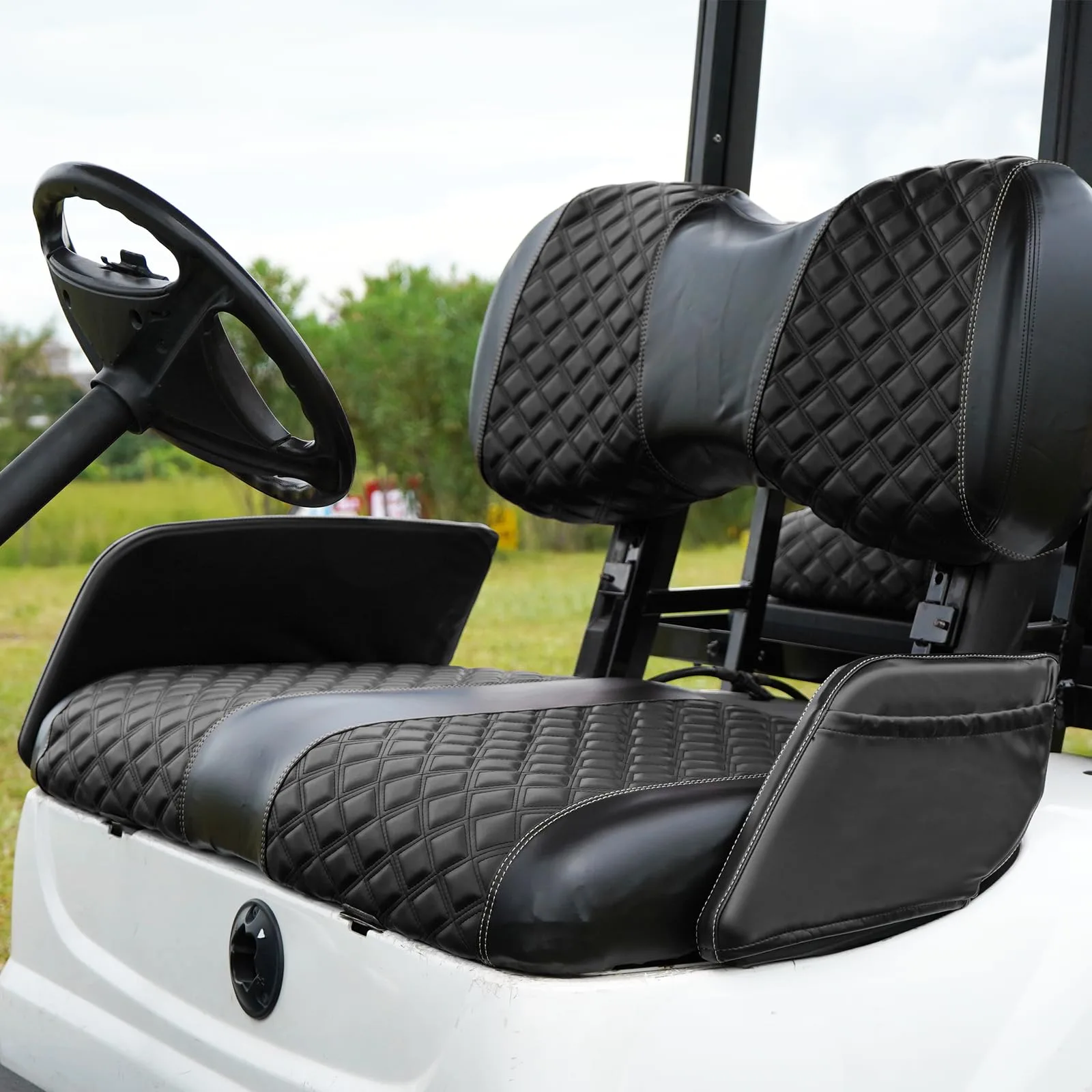 YUWEIDG0769 Armrest Covers for E-Z-GO TXT Golf Carts image 2