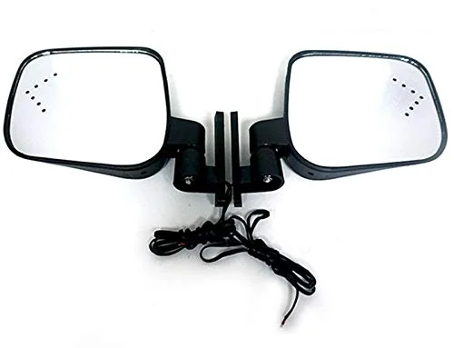 3G Universal Golf Cart Side Mirrors with LED Blinkers — Parts:31796