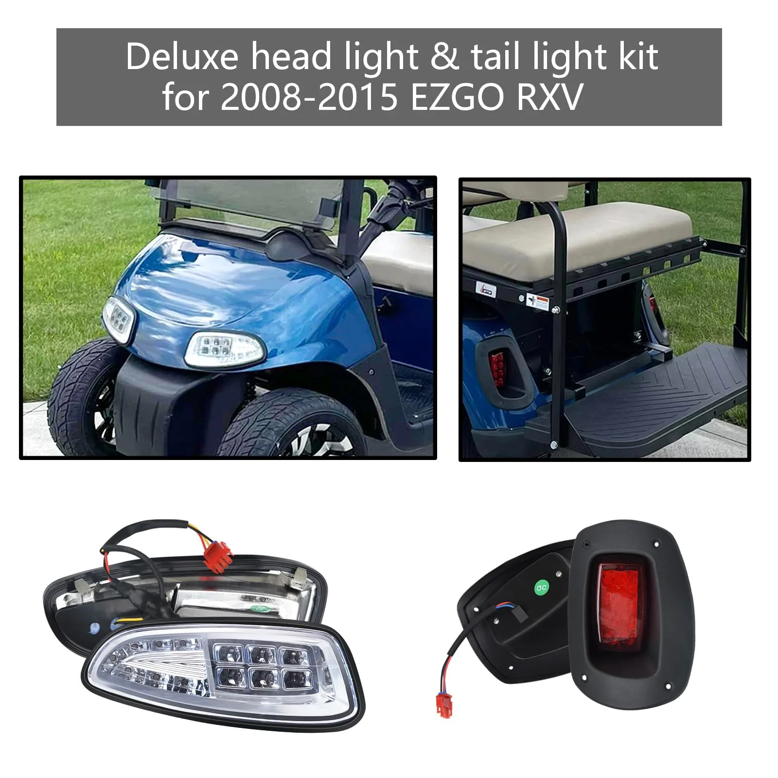 Shu-Ran LED Light Kit for E-Z-GO RXV 2008-2015 image 2
