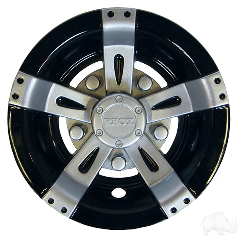 REVENGE 8-Inch Vegas Silver Golf Cart Wheel Covers CAP-0053