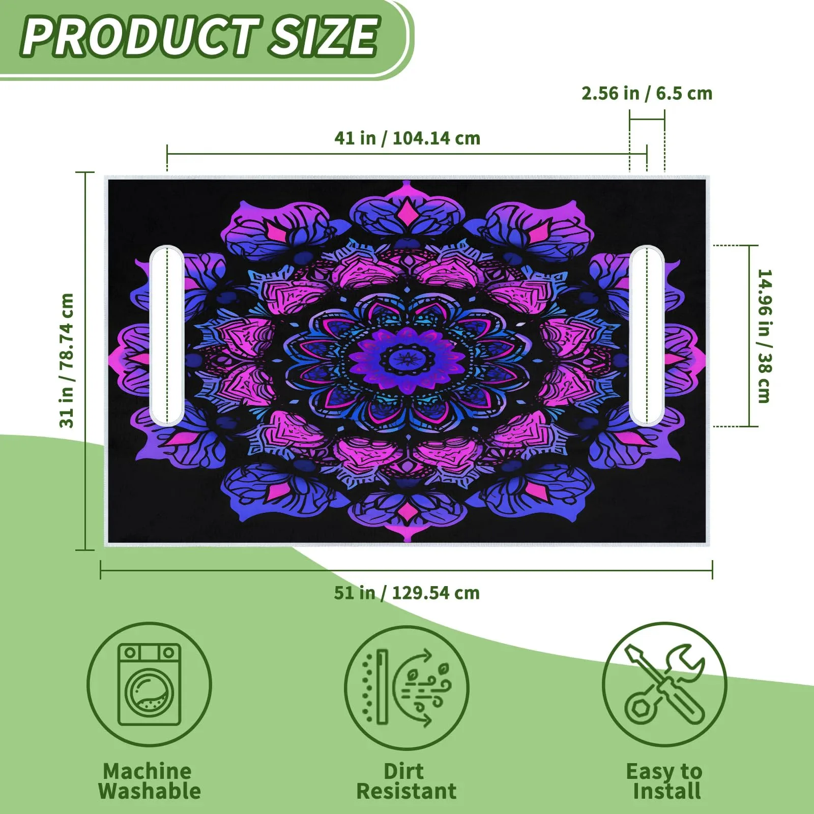 Tiveruda Golf Cart Seat Cover for Double Seats image 2