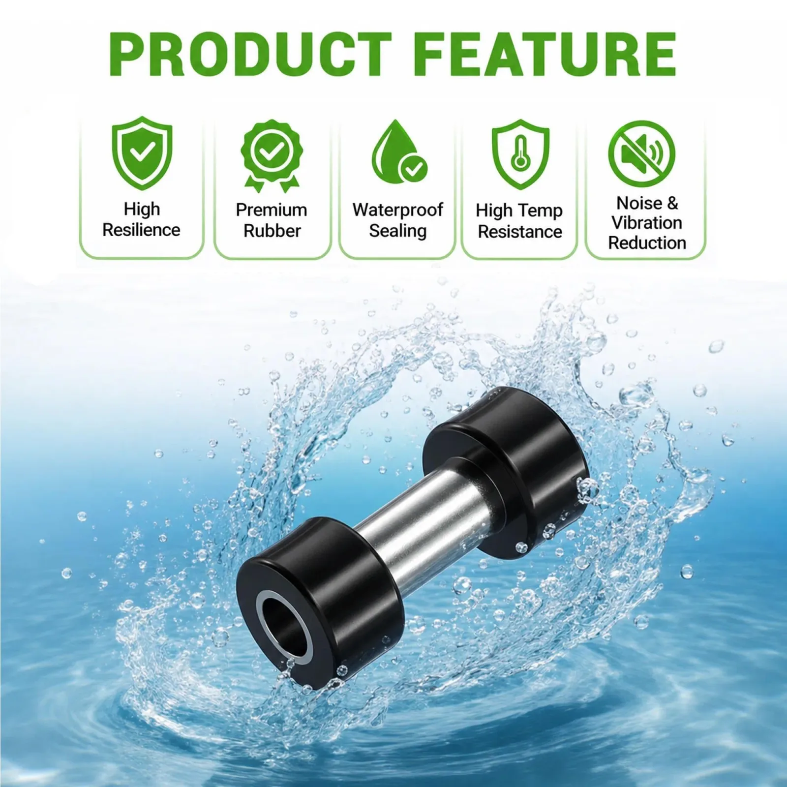 10L0L A-Arm Carrier Tube Bushing Kit for E-Z-GO RXV 2008-Up - 602085 image 3