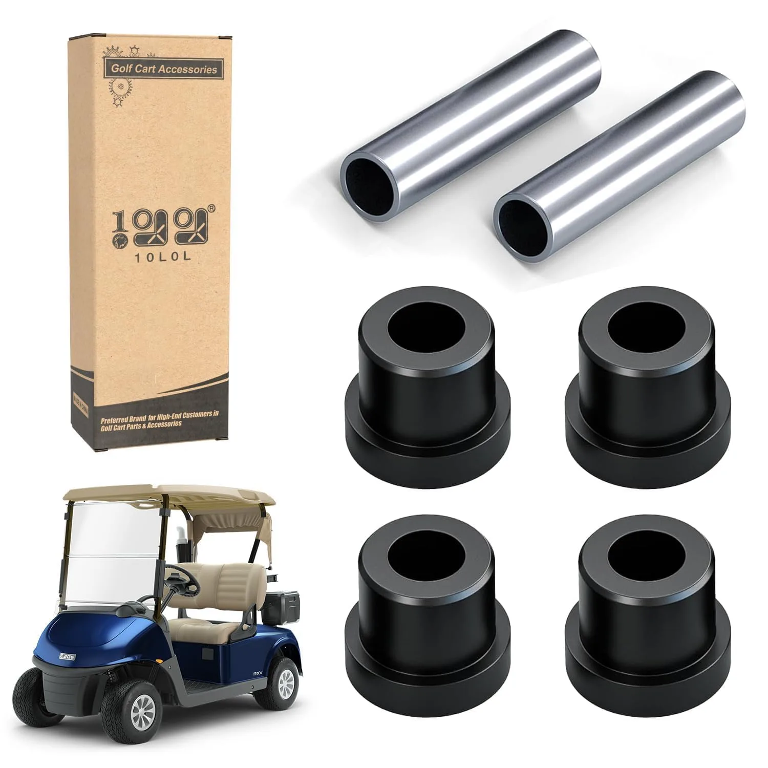 10L0L A-Arm Carrier Tube Bushing Kit for E-Z-GO RXV 2008-Up - 602085