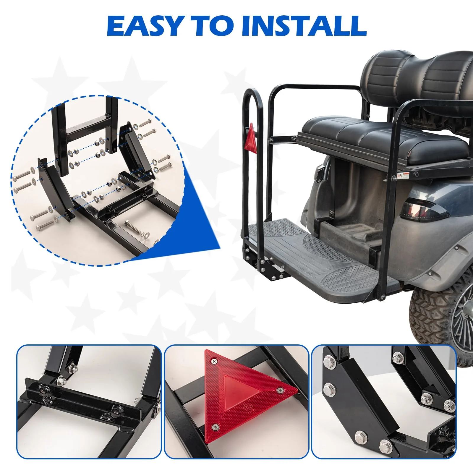 NOKINS NKS20008N Golf Cart Rear Safety Grab Bar image 3