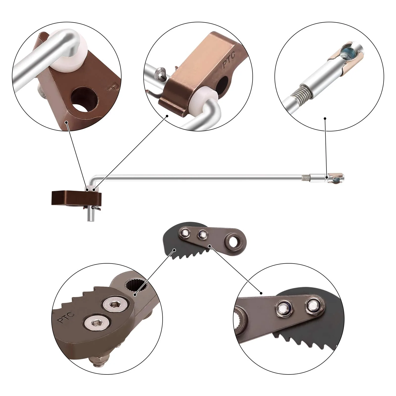 10L0L Parking Brake Latch Kit for Club Car DS Carryall image 4