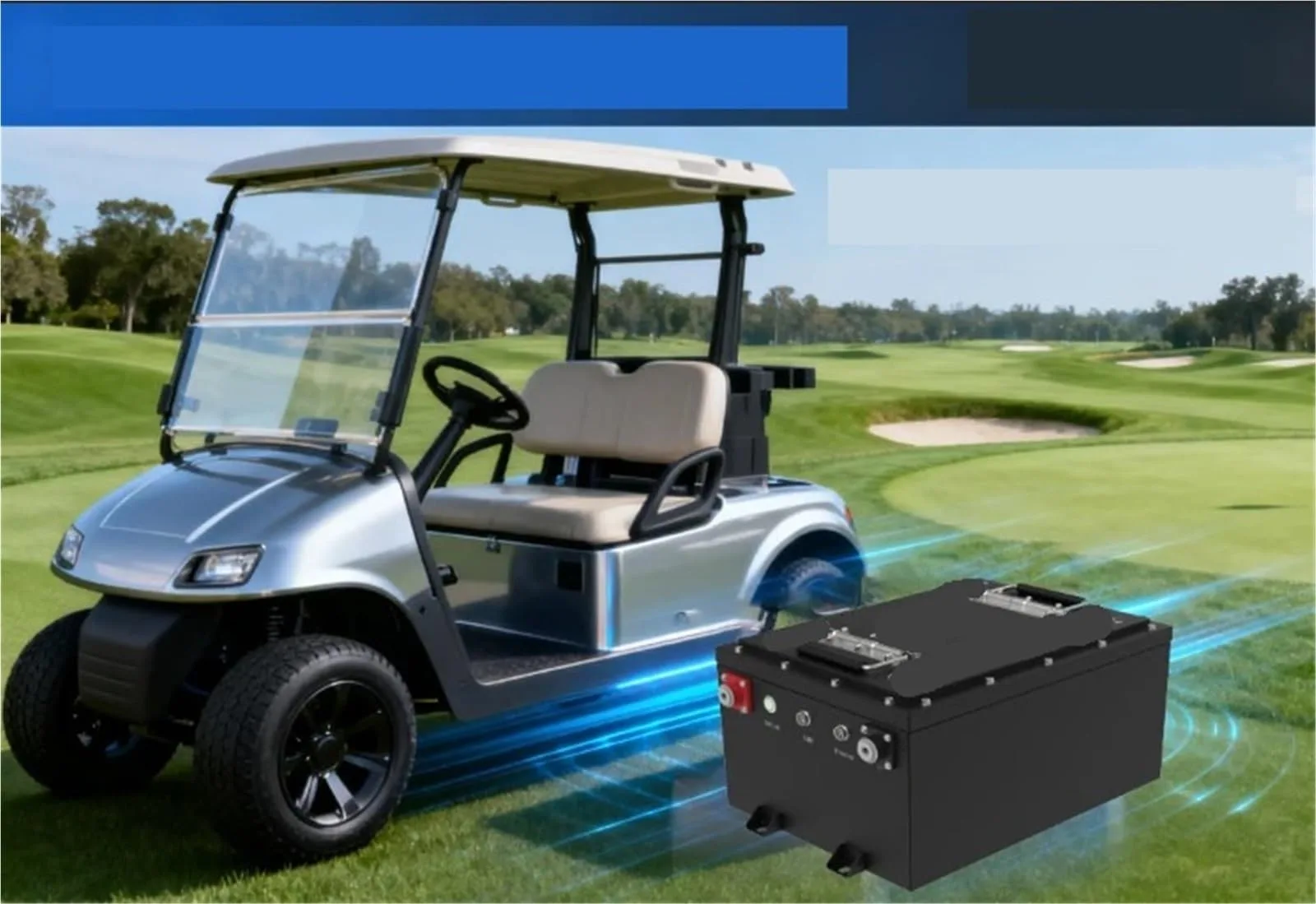 Generic 36-72V Golf Cart Battery, 51.2V 105Ah image 2