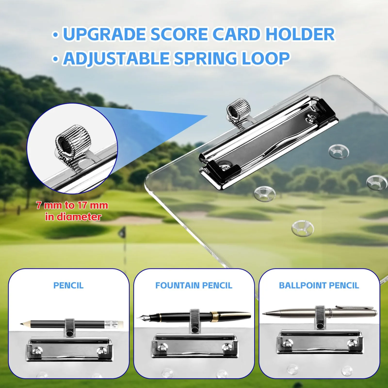 Archerest Golf Cart Steering Wheel Scorecard Holder image 4