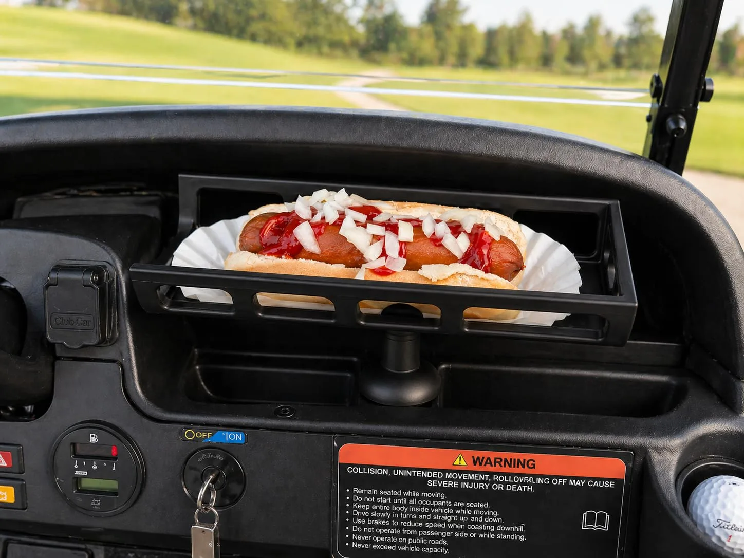 Generic Black Golf Cart Hot Dog Holder VH-MTN-NH01 image 4