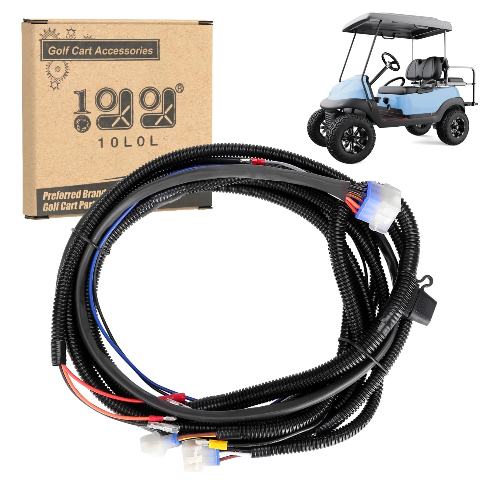 10L0L 12V Bucket Harness for Club Car Precedent