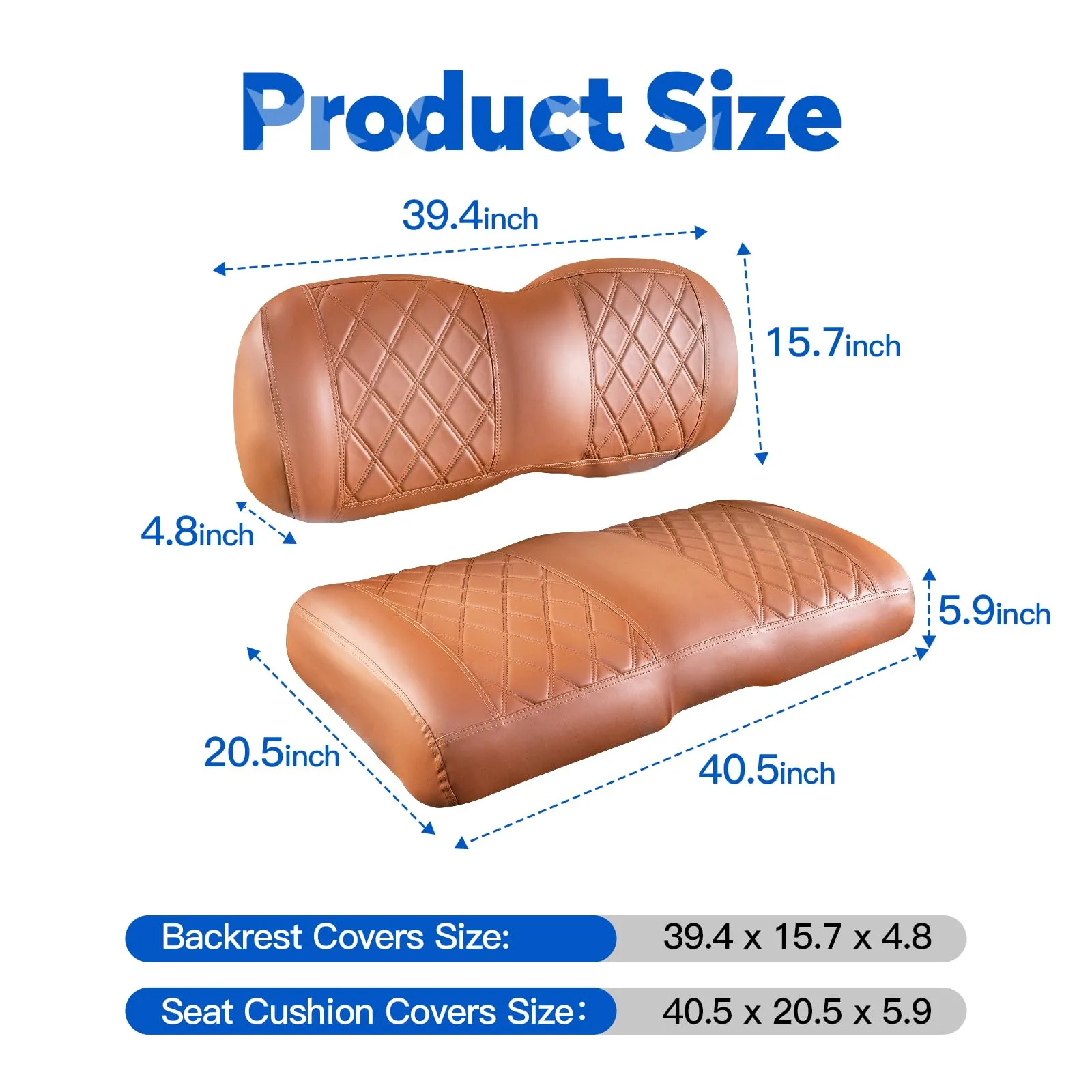 NOKINS E-Z-GO TXT/RXV Front Seat Covers NKSET-3-BN image 4
