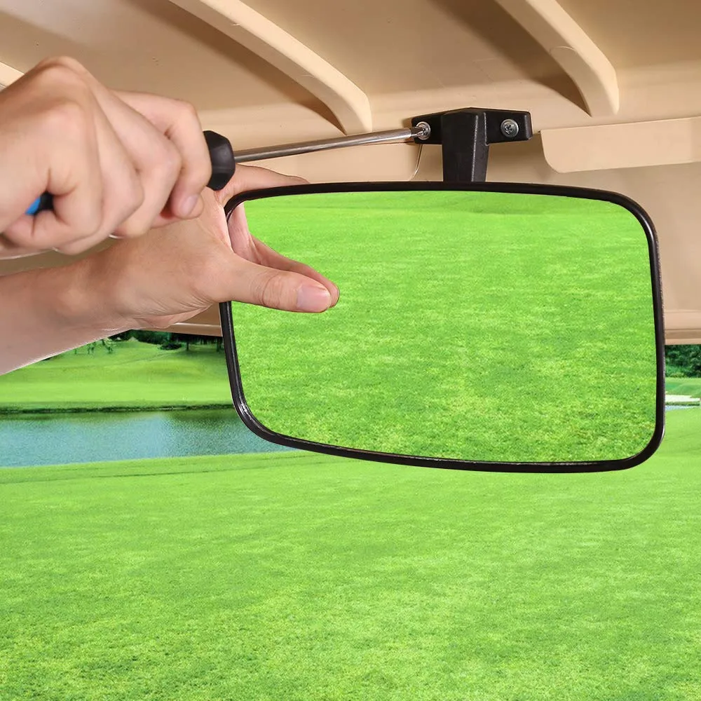 10L0L Universal Golf Cart Convex Rear View Mirror image 3
