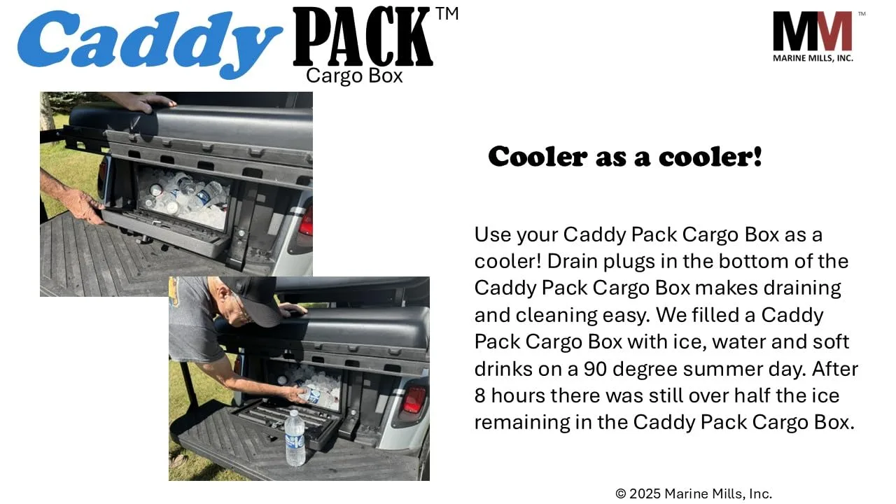 Caddy Shift Caddy Pack Cargo Box for E-Z-GO TXT (2014–Present) image 4