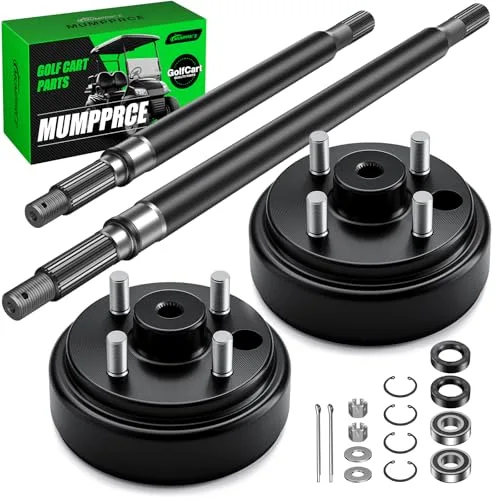 MUMPPRCE E-Z-GO Rear Axle Shaft & Brake Drum Kit