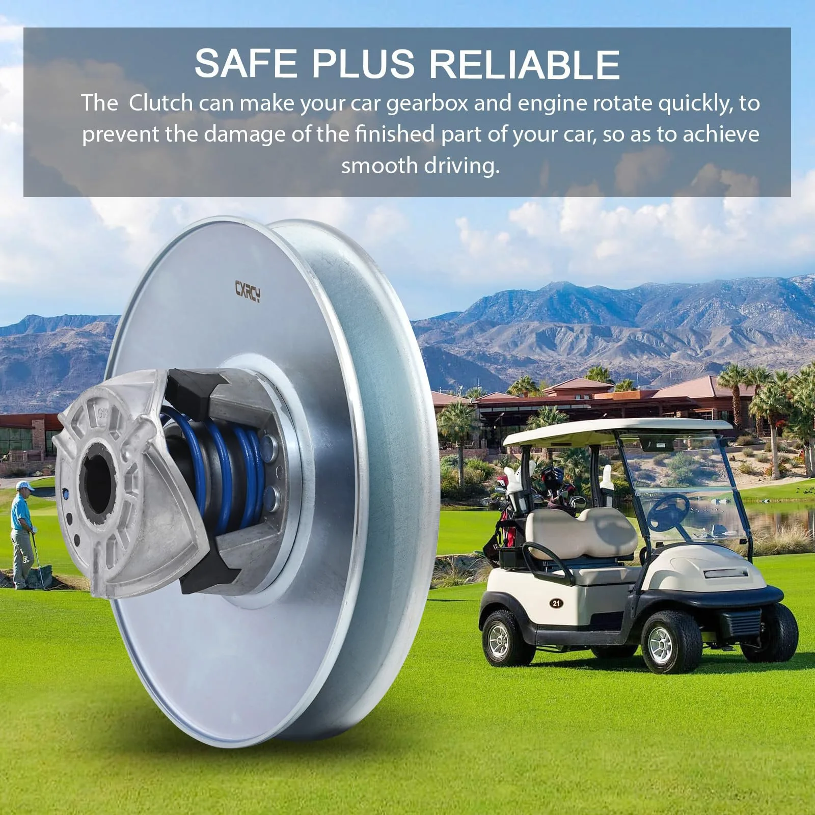 CXRCY Secondary Driven Clutch Club Car Gas Golf Carts image 4