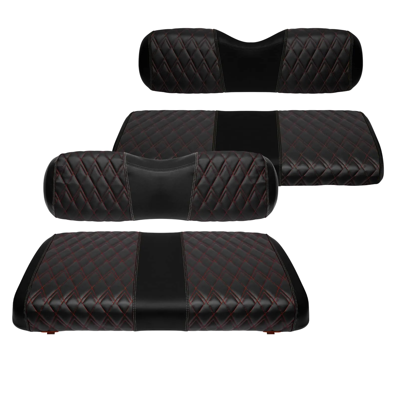 SHUNCHENXIANG Golf Cart Front and Rear Seat Covers