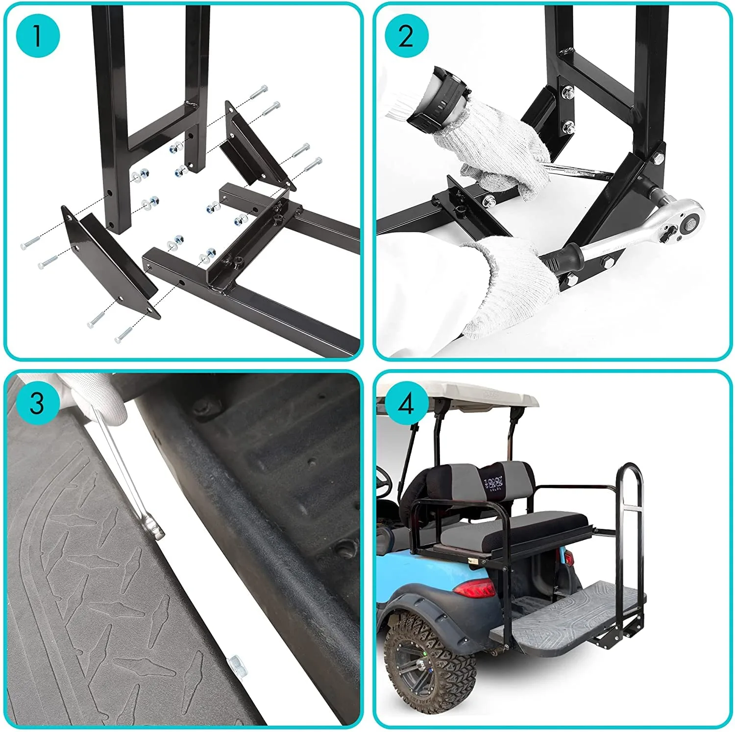 10L0L Universal Golf Cart Rear Safety Grab Bar image 4