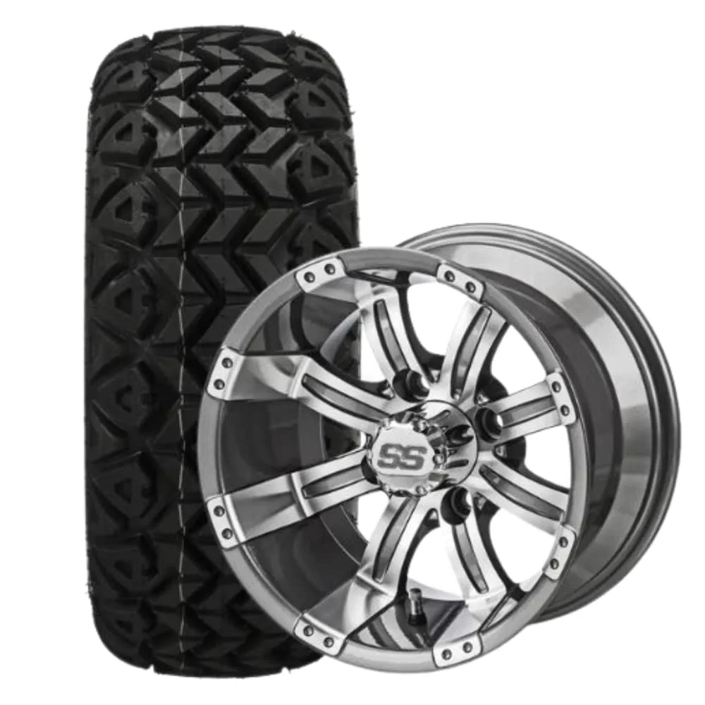 REVENGE Casino 12-Inch Golf Cart Wheels and Tires, Set of 4 image 2