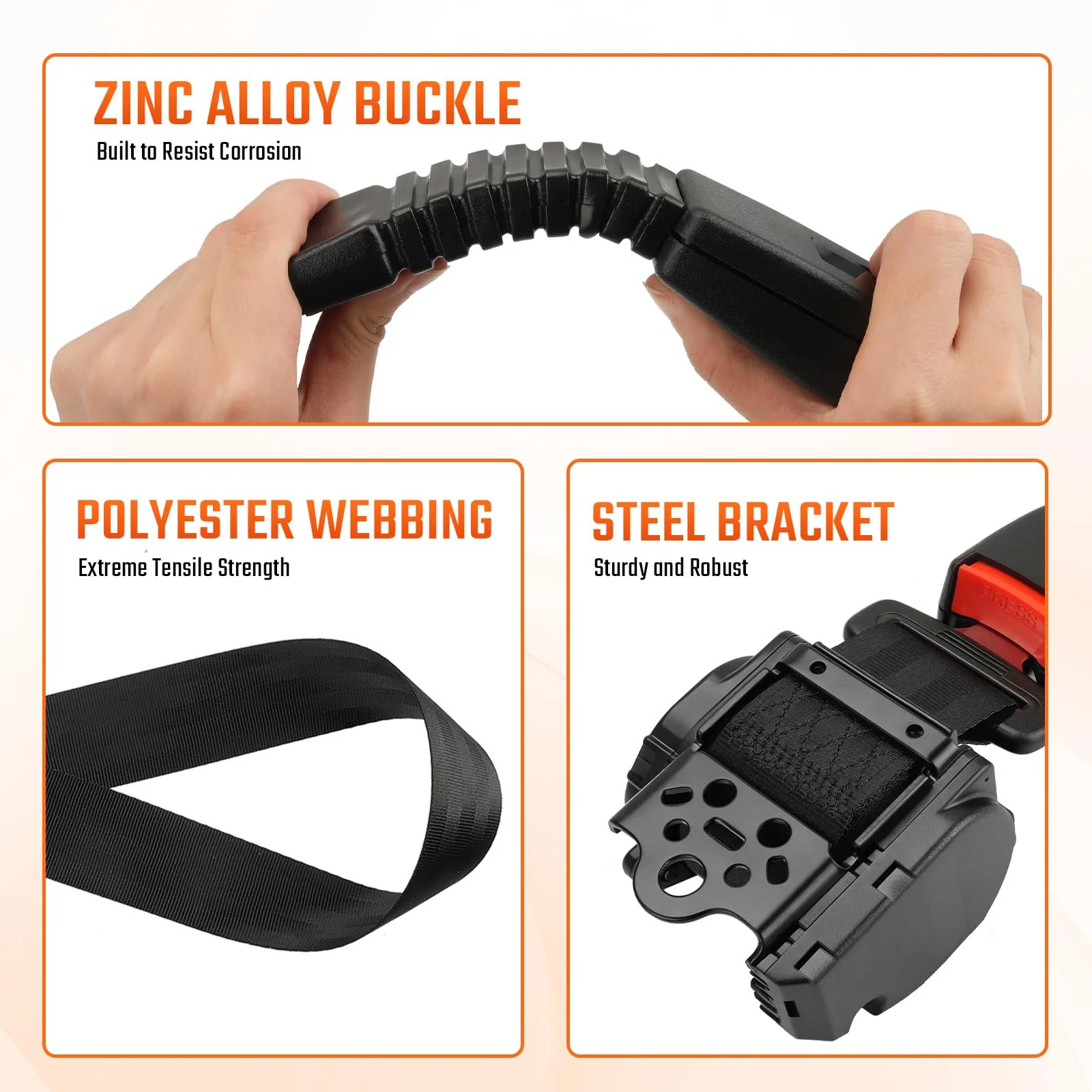 CLUBRALLY Golf Cart Seat Belt and Bracket Kit image 3