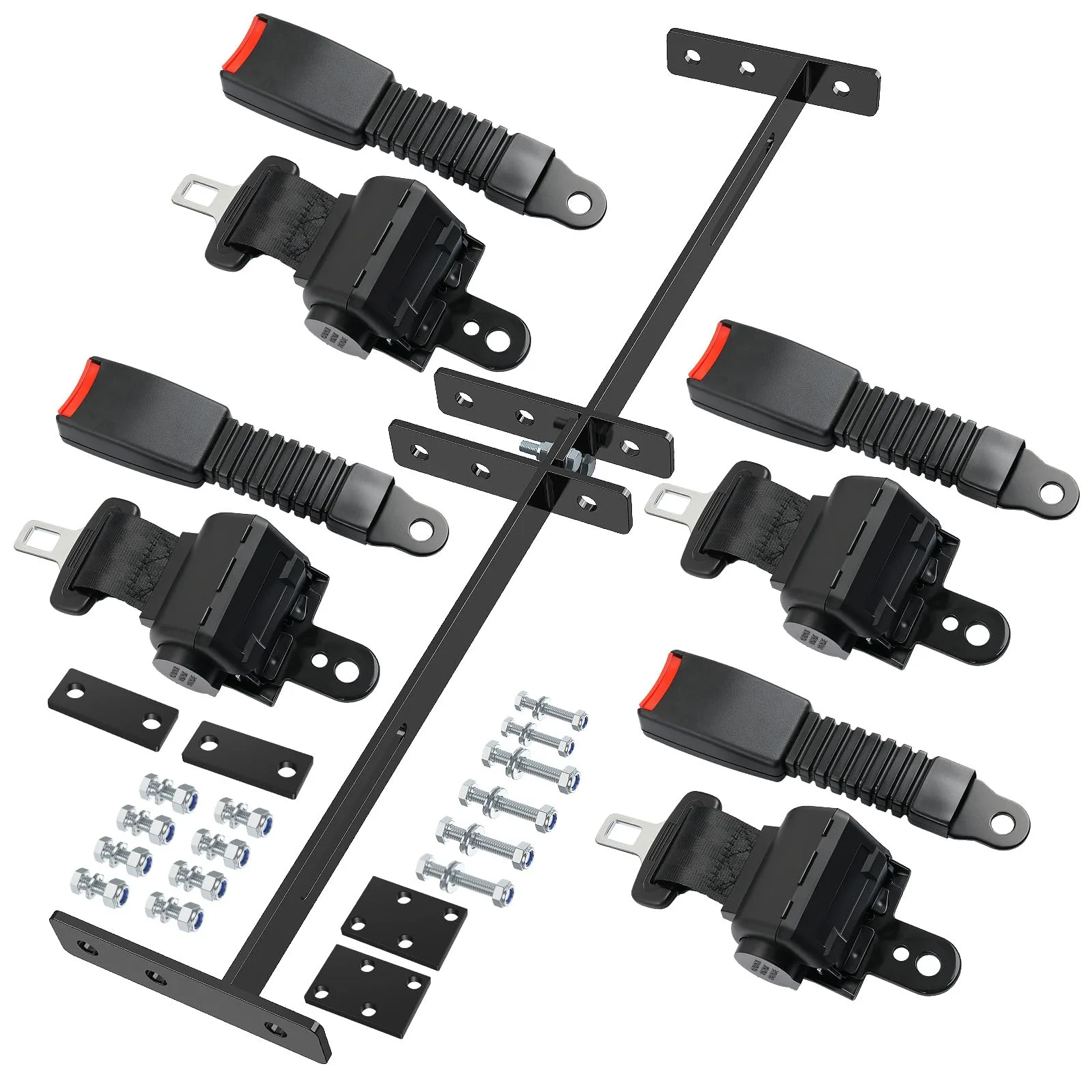 CLUBRALLY Golf Cart Seat Belt and Bracket Kit