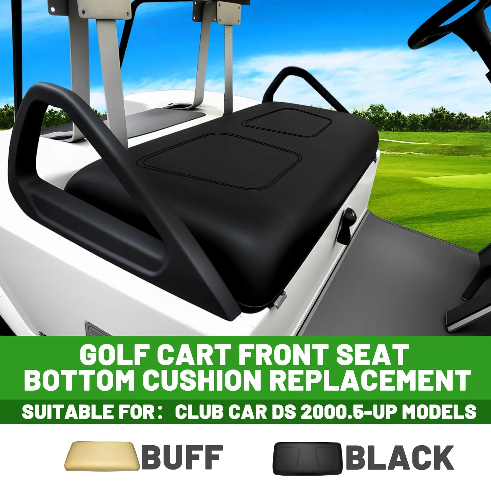HEOHOU Front Seat Bottom Cushion for Club Car DS (2000.5+) image 2