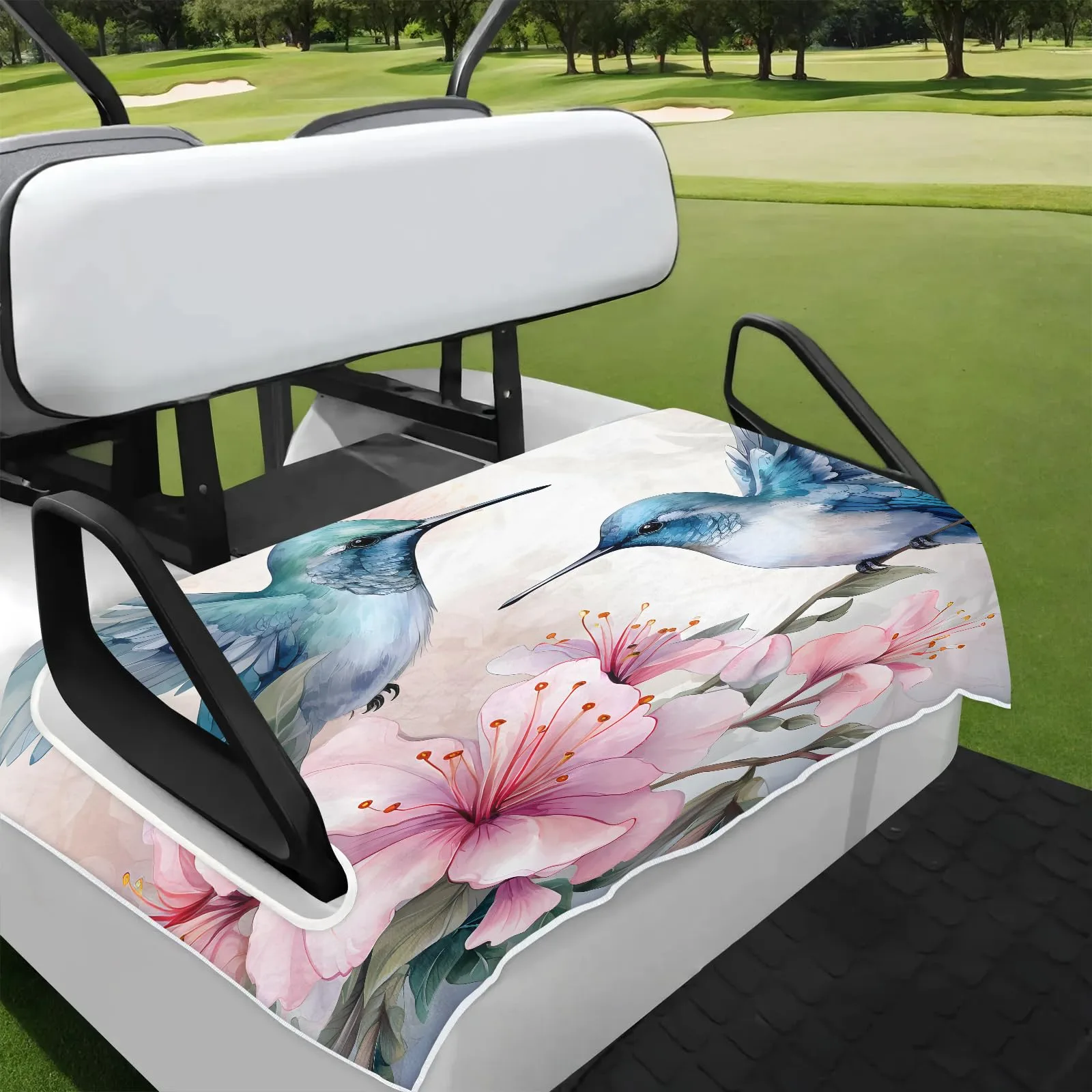 Tiveruda Golf Cart Seat Cover for Double Seats, 51 x 31 in