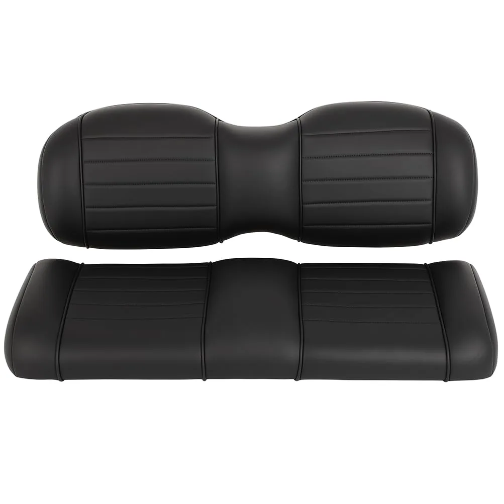 ROADFAR Rear Flip Golf Cart Seat Cushion Set, Black image 3