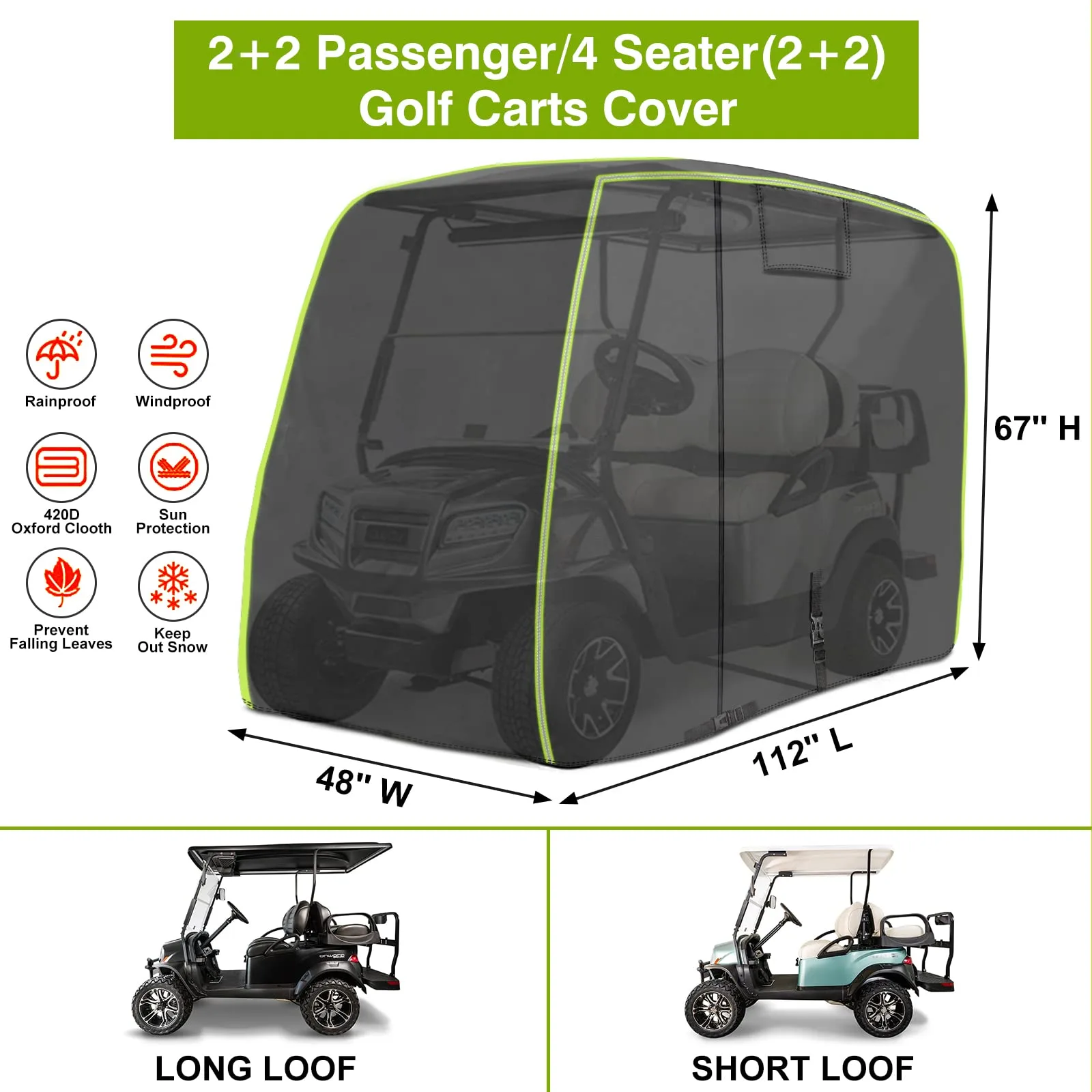LEAPGOMAX Full-Coverage Floor Mat for E-Z-GO TXT Golf Carts image 3