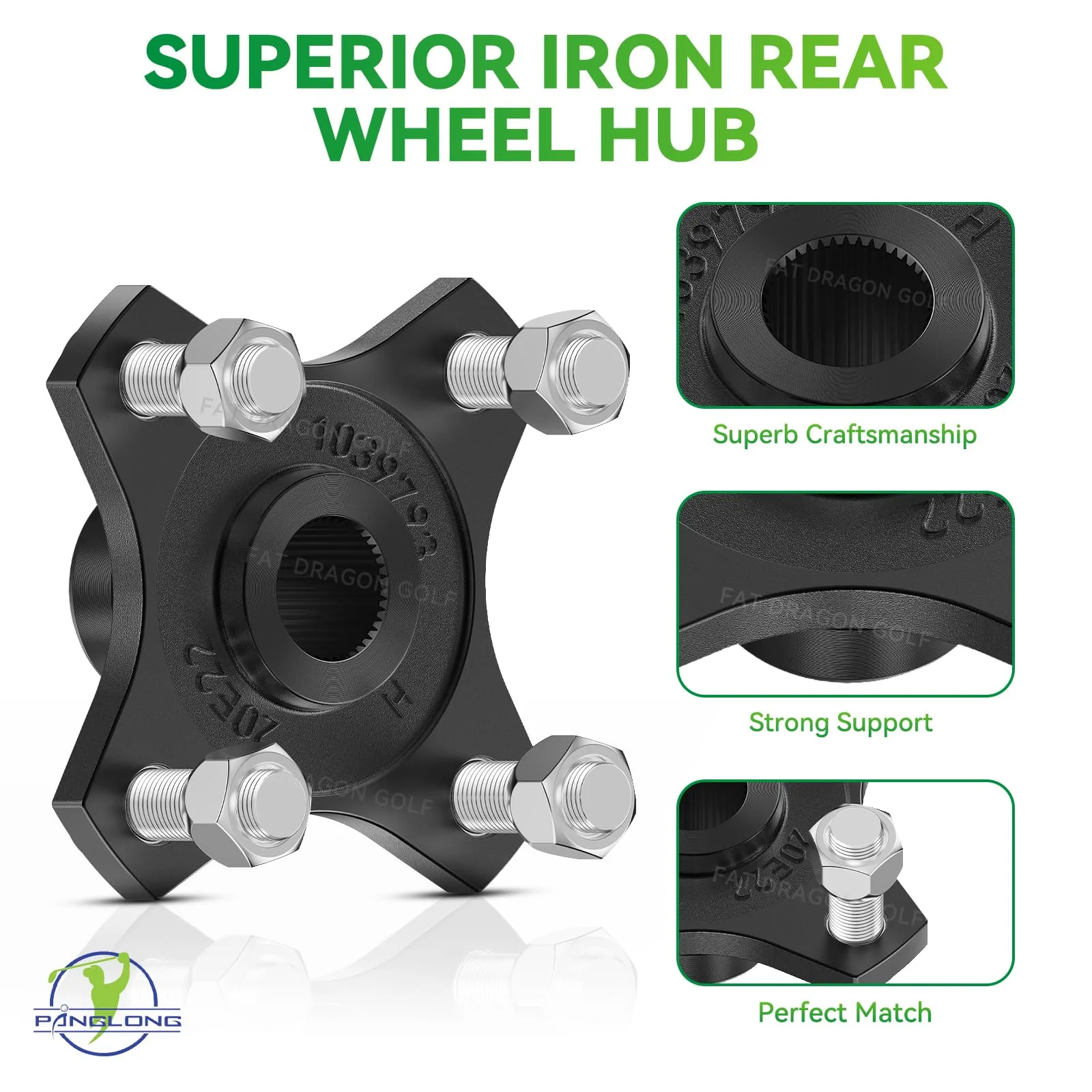 Panglong Club Car Rear Wheel Hub Assembly FDG-146 image 2
