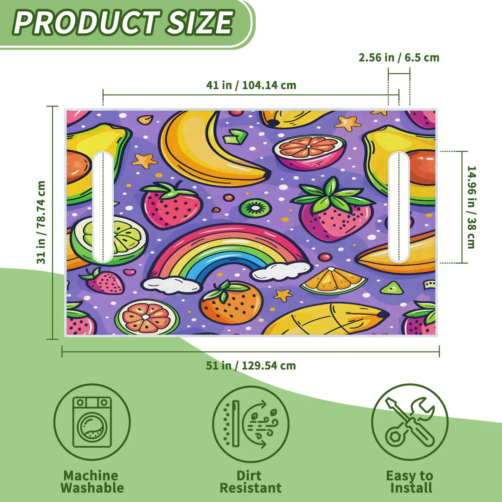 Tiveruda Golf Cart Seat Cover for Double Seats, 51 x 31 in image 2