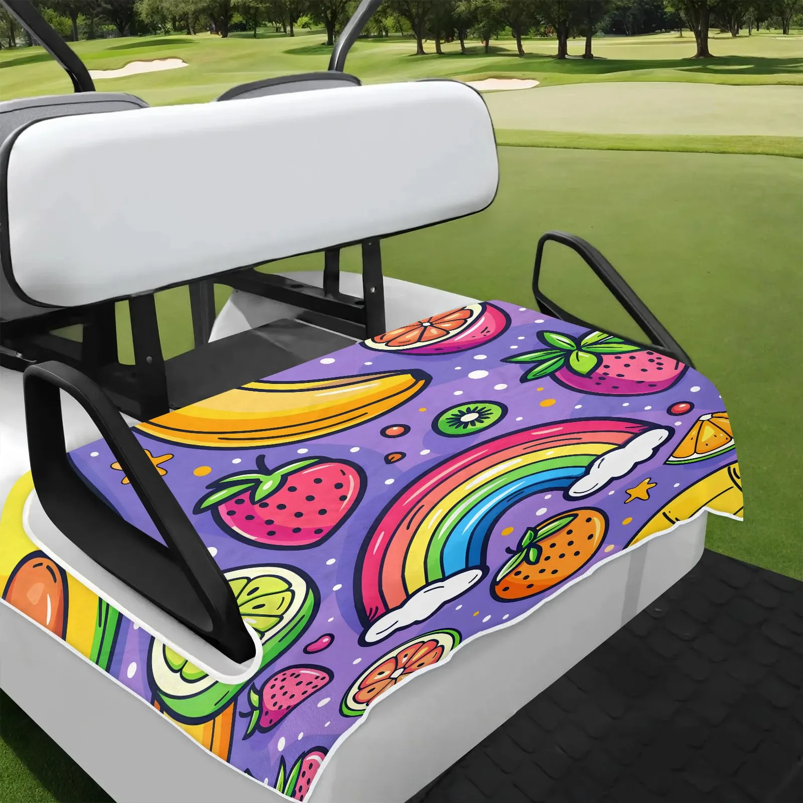 Tiveruda Golf Cart Seat Cover for Double Seats, 51 x 31 in